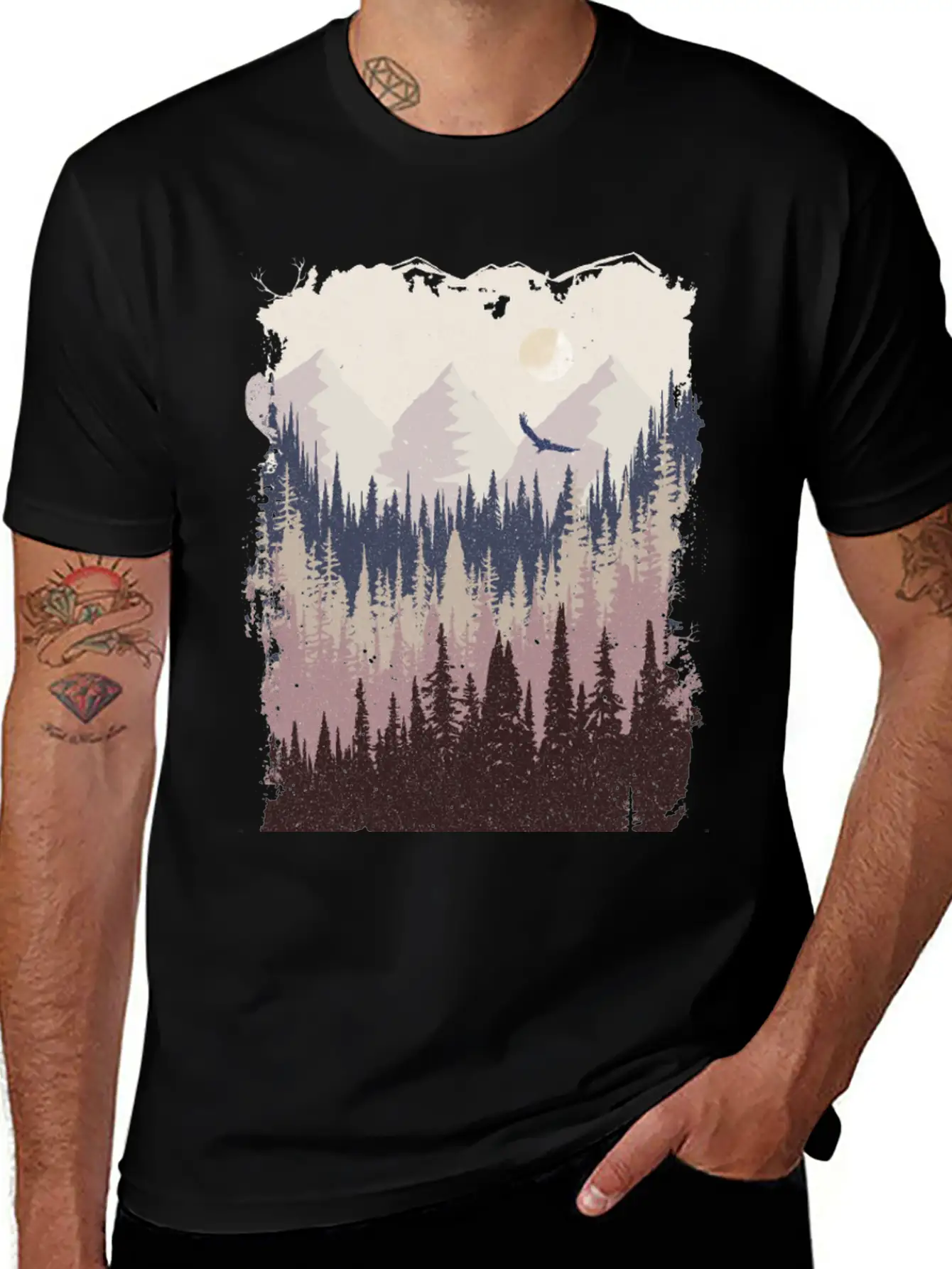 Mountains Breathable Graphic T-Shirt – Perfect For Casual Days