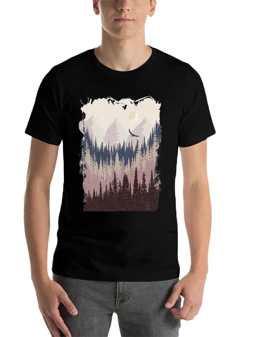 Mountains Breathable Graphic T-Shirt – Perfect For Casual Days