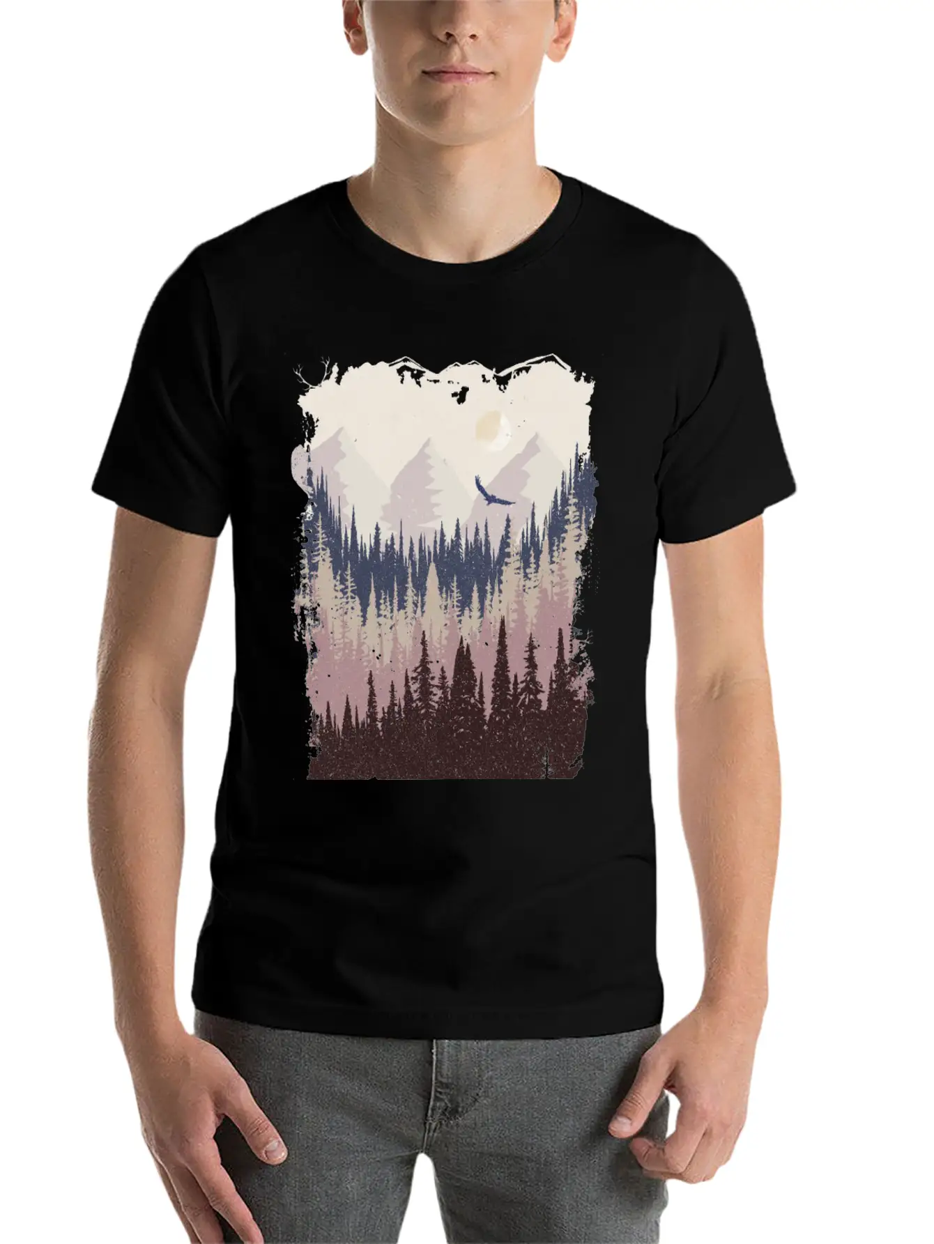 Mountains Breathable Graphic T-Shirt – Perfect For Casual Days