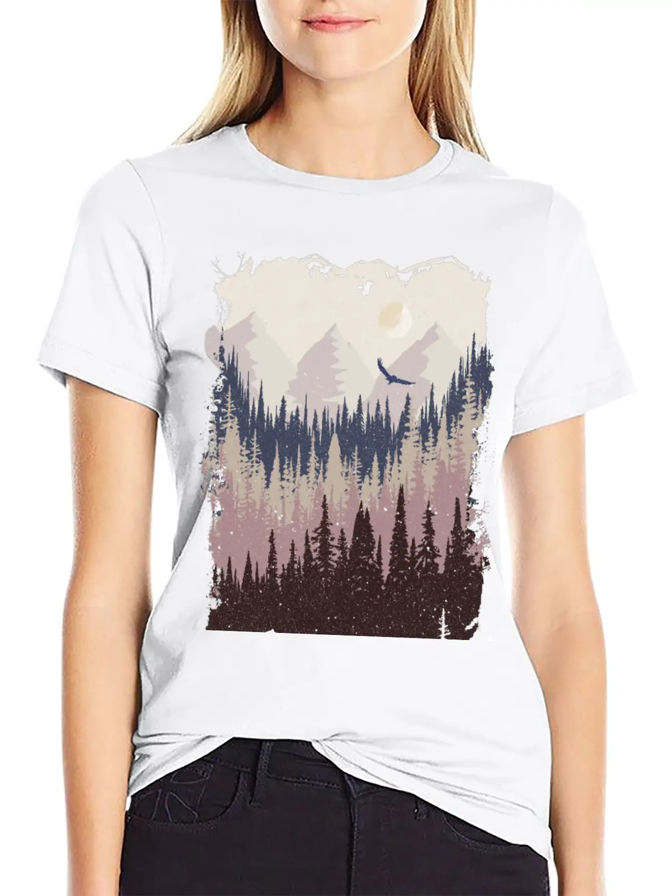 Mountains Breathable Graphic T-Shirt – Perfect For Casual Days