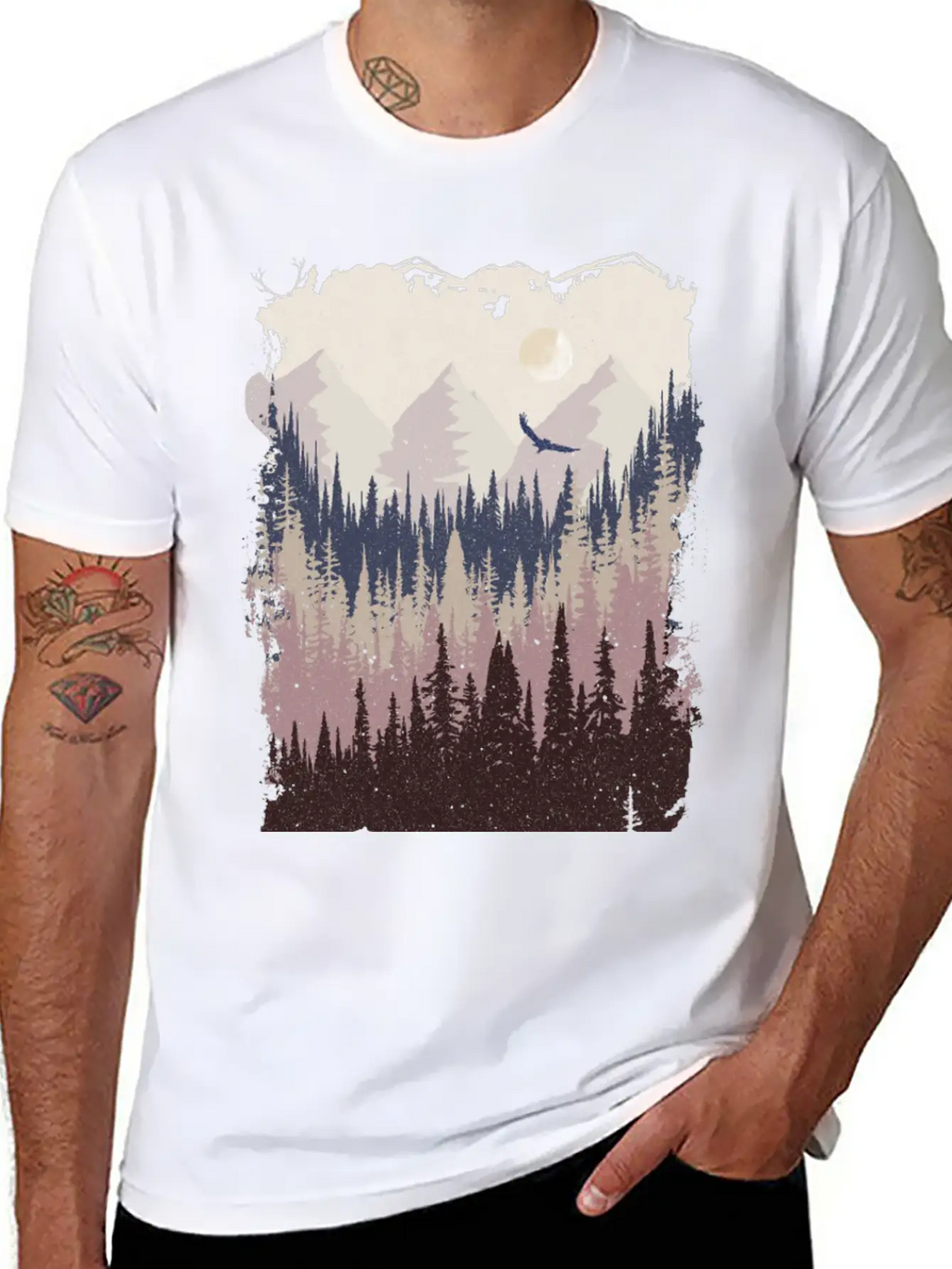 Mountains Breathable Graphic T-Shirt – Perfect For Casual Days