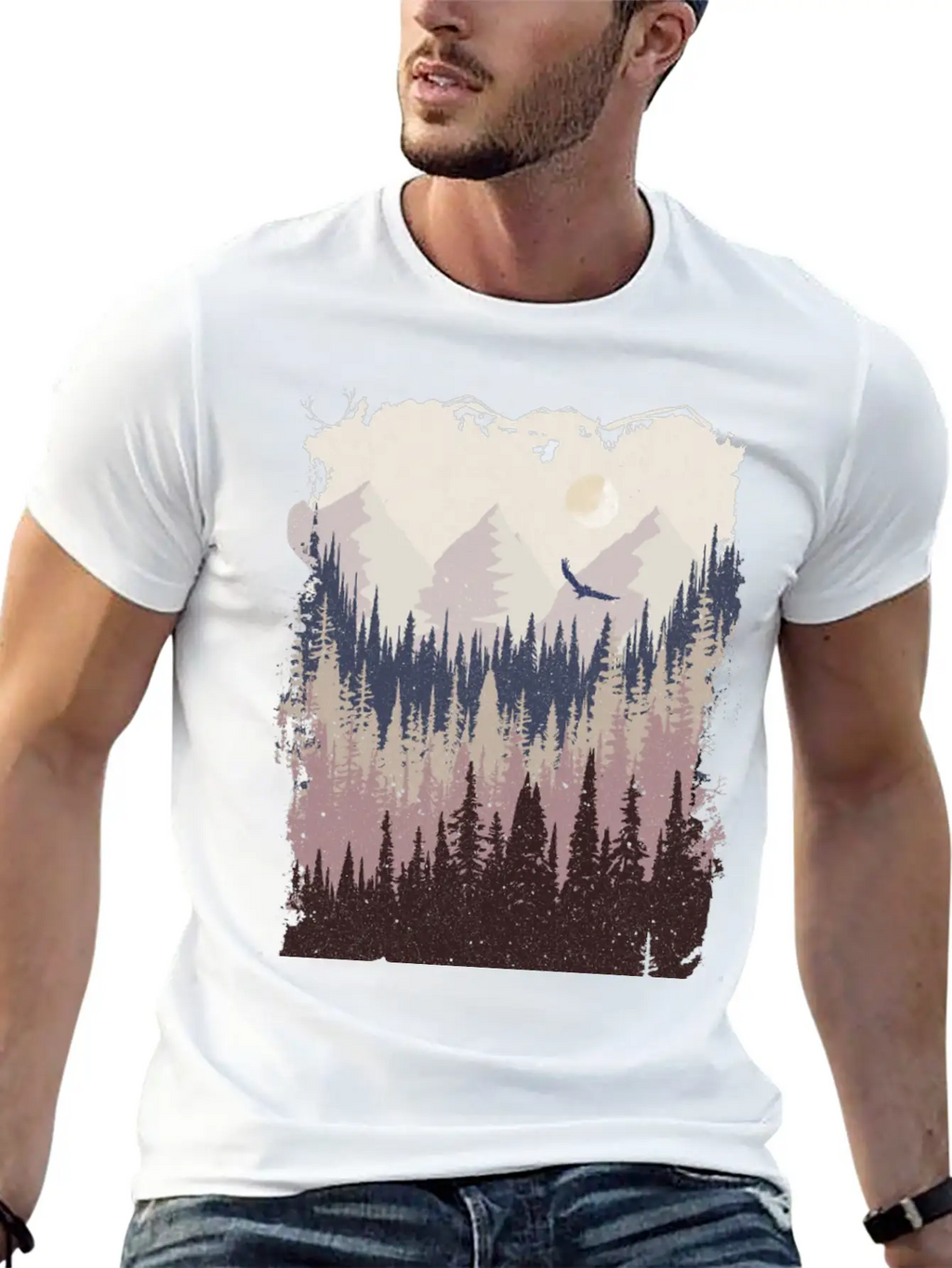 Mountains Breathable Graphic T-Shirt – Perfect For Casual Days