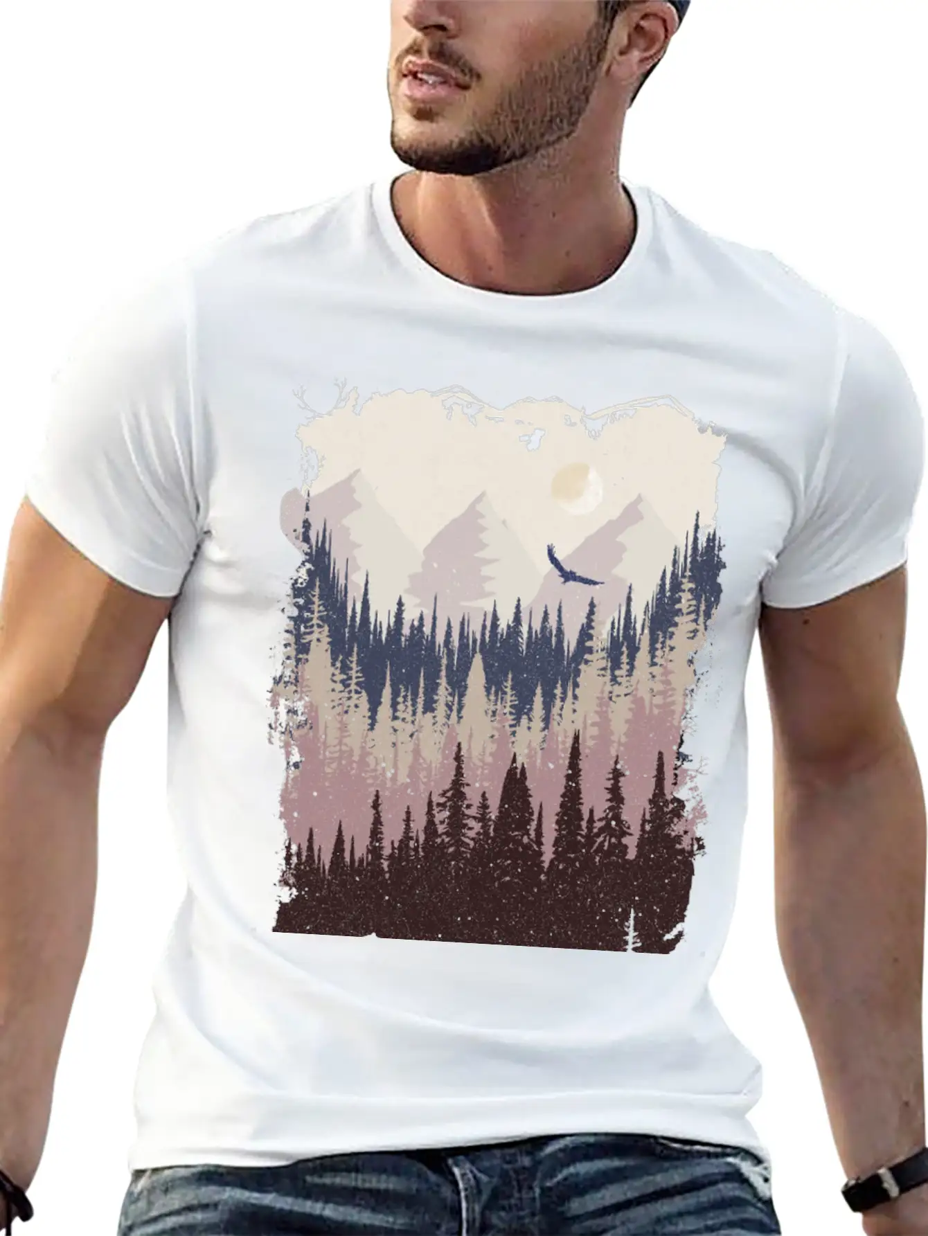 Mountains Breathable Graphic T-Shirt – Perfect For Casual Days