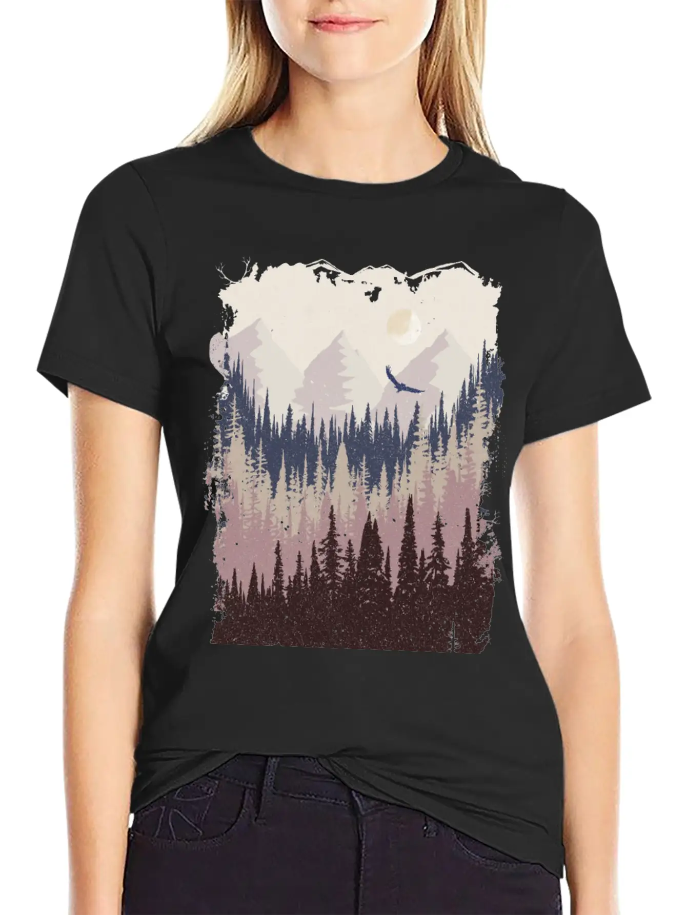 Mountains Breathable Graphic T-Shirt – Perfect For Casual Days