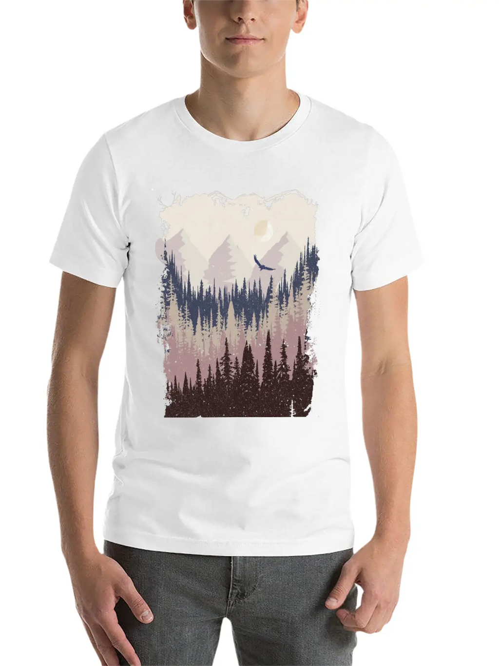 Mountains Breathable Graphic T-Shirt – Perfect For Casual Days