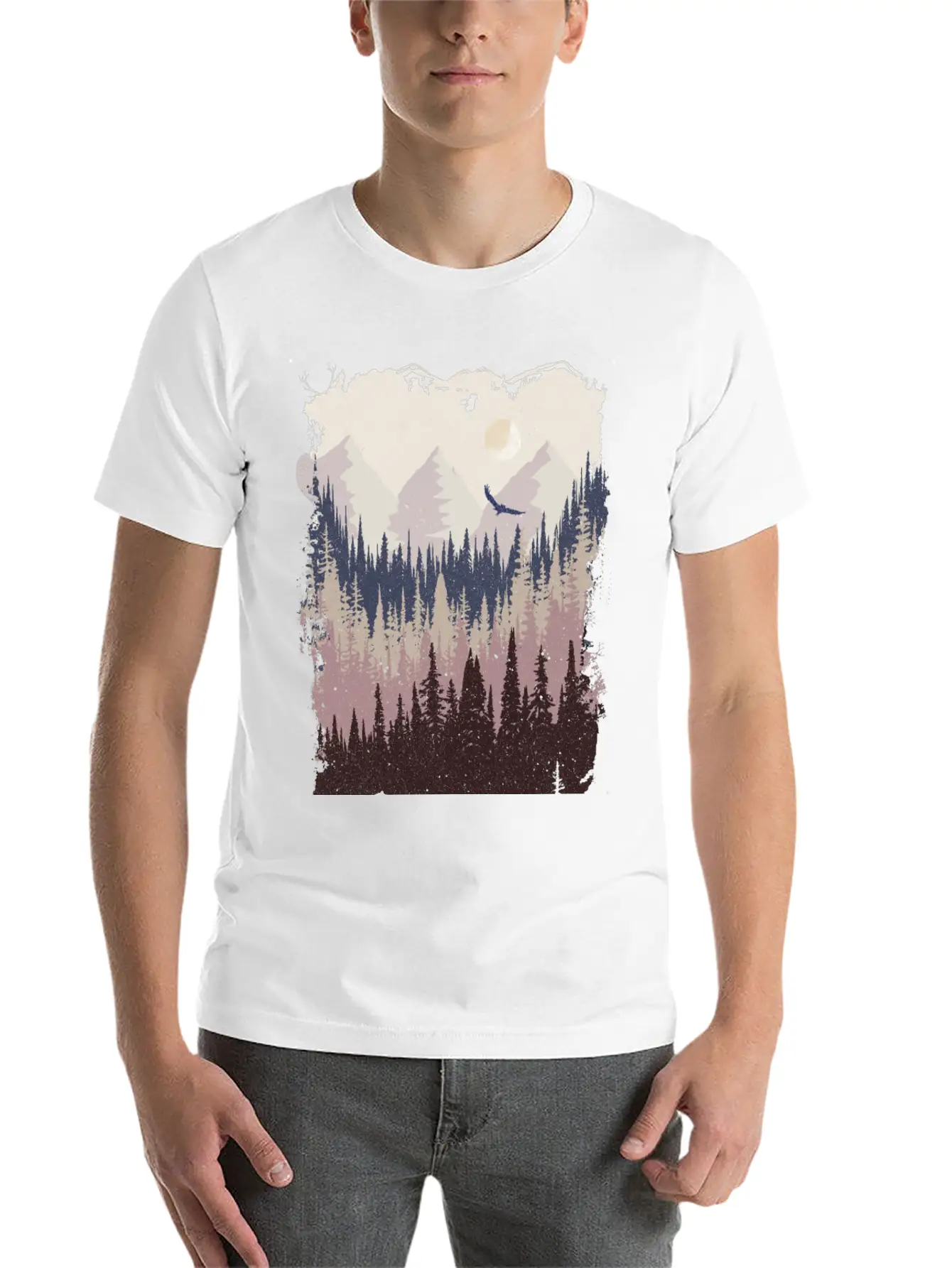 Mountains Breathable Graphic T-Shirt – Perfect For Casual Days