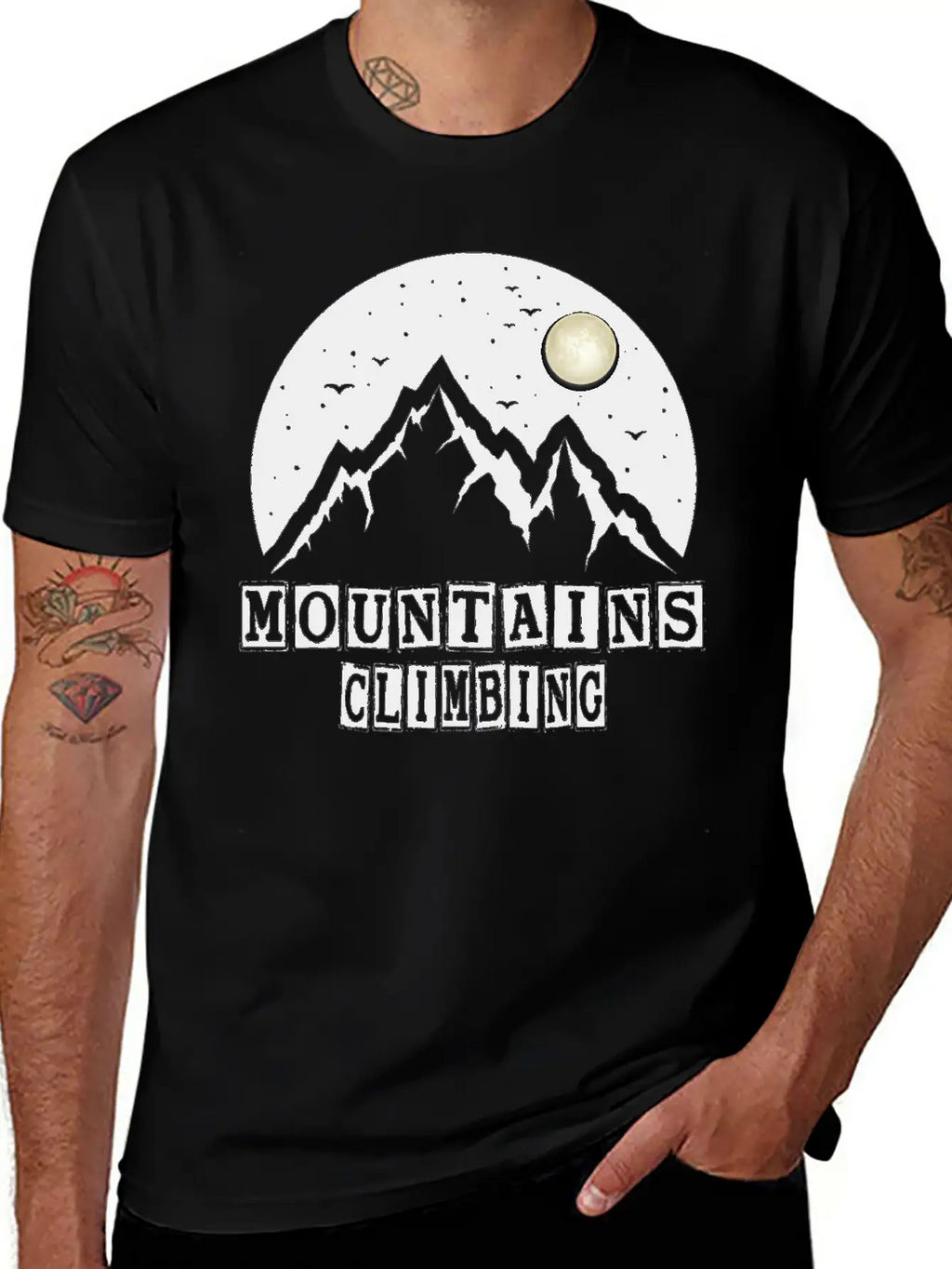 MOUNTAINS CLIMBING Essential Cotton Tee For Daily Outfits – Unisex Style