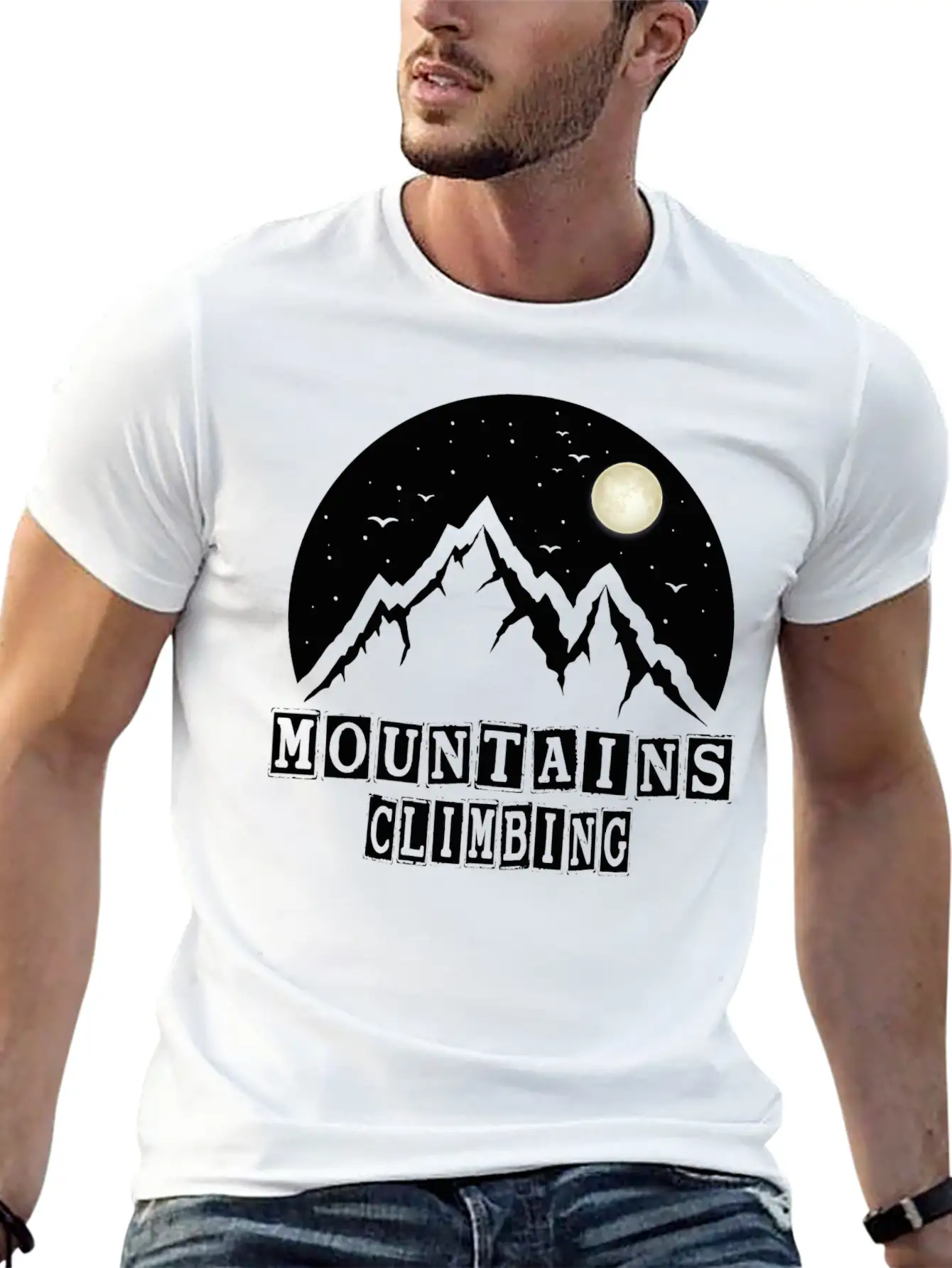 MOUNTAINS CLIMBING Essential Cotton Tee For Daily Outfits – Unisex Style