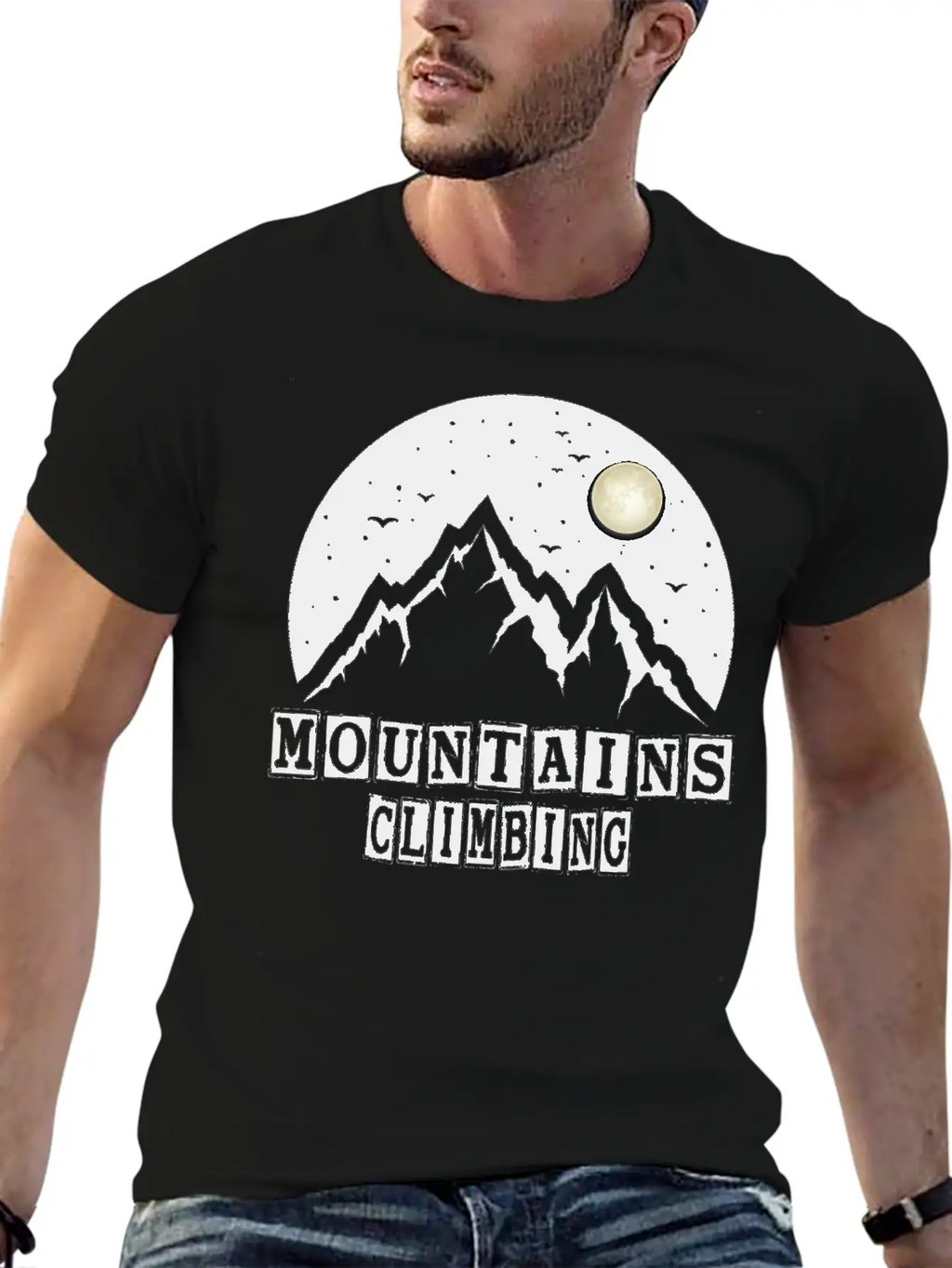 MOUNTAINS CLIMBING Essential Cotton Tee For Daily Outfits – Unisex Style