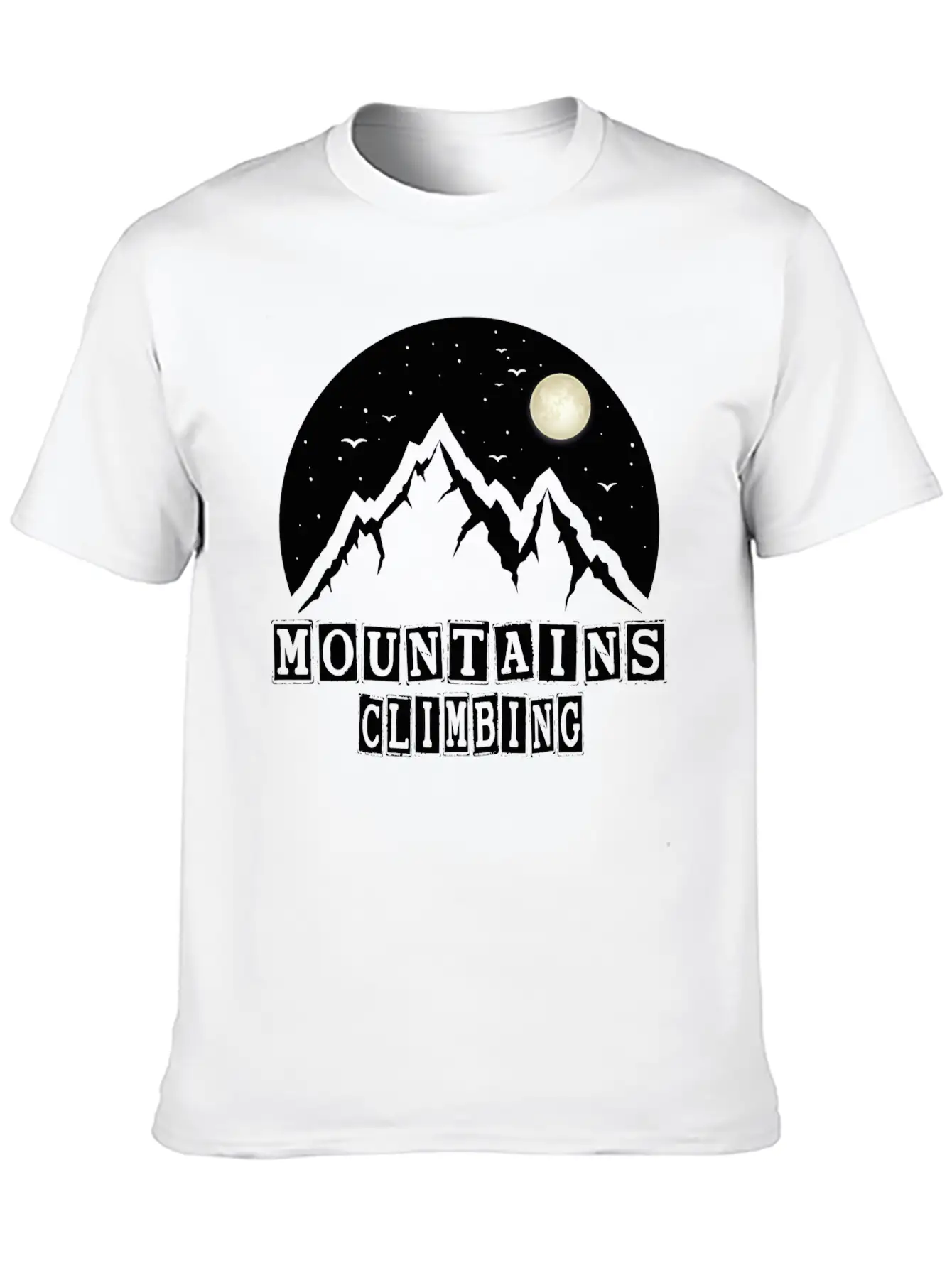 MOUNTAINS CLIMBING Essential Cotton Tee For Daily Outfits – Unisex Style