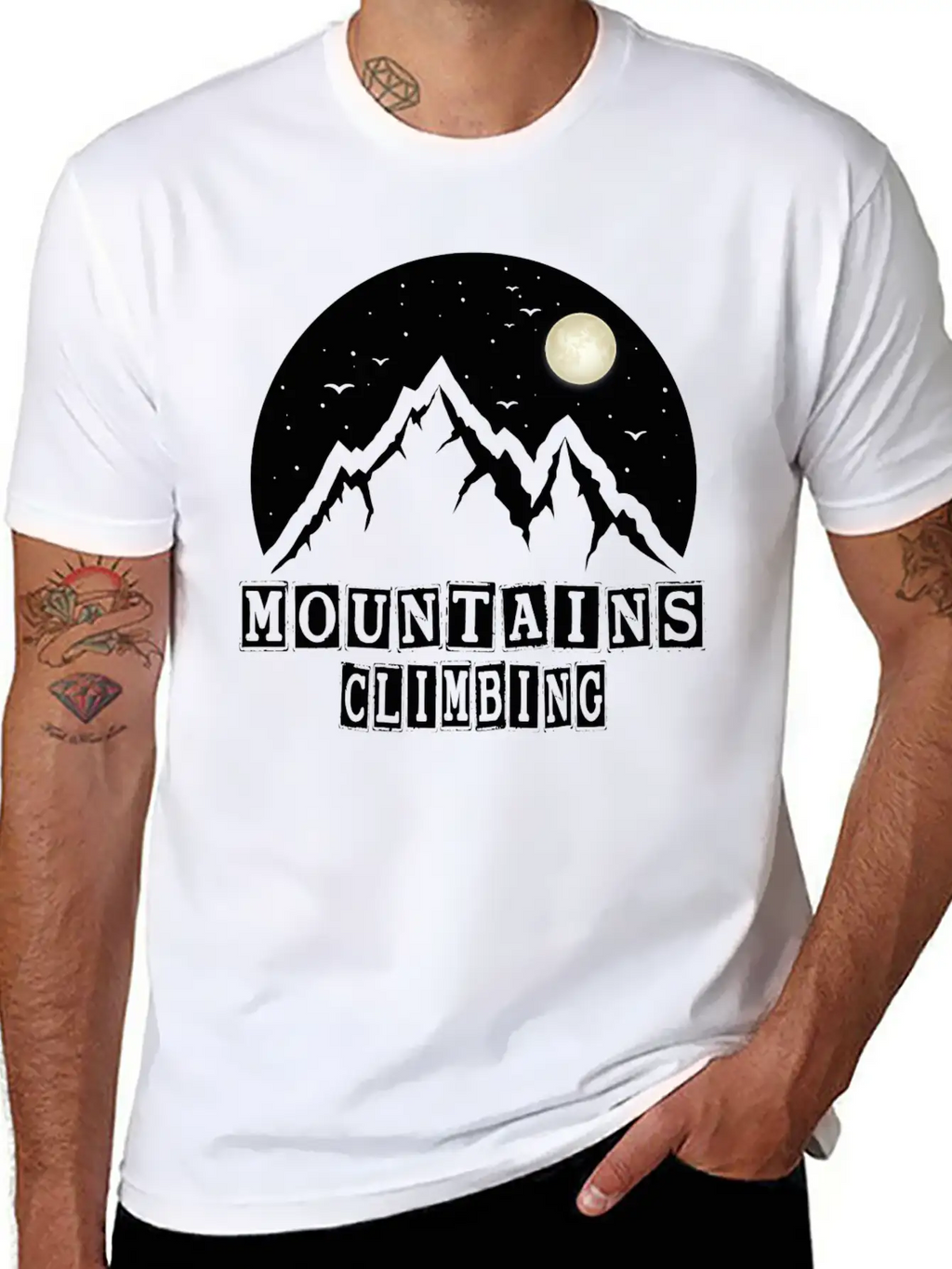 MOUNTAINS CLIMBING Essential Cotton Tee For Daily Outfits – Unisex Style