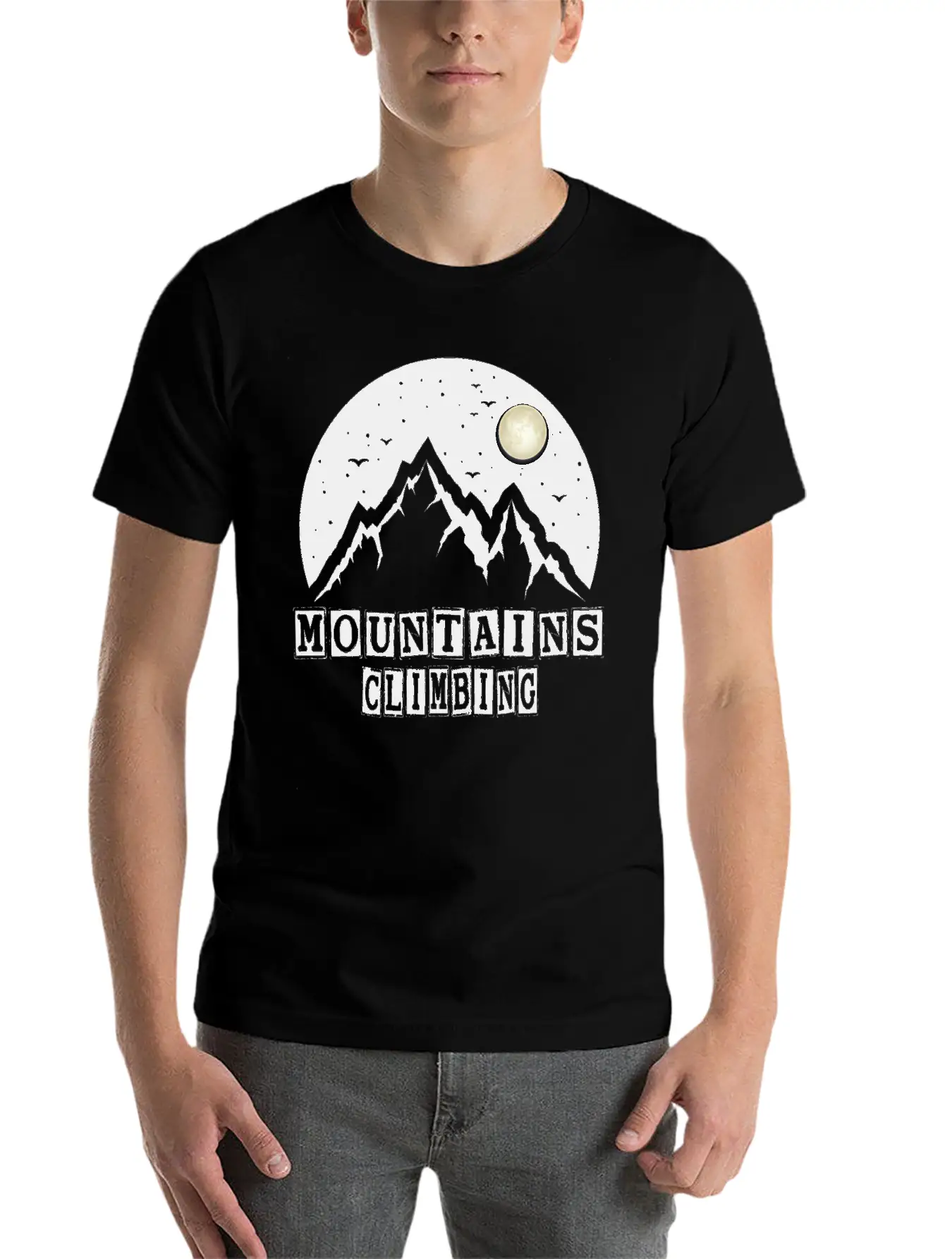 MOUNTAINS CLIMBING Essential Cotton Tee For Daily Outfits – Unisex Style