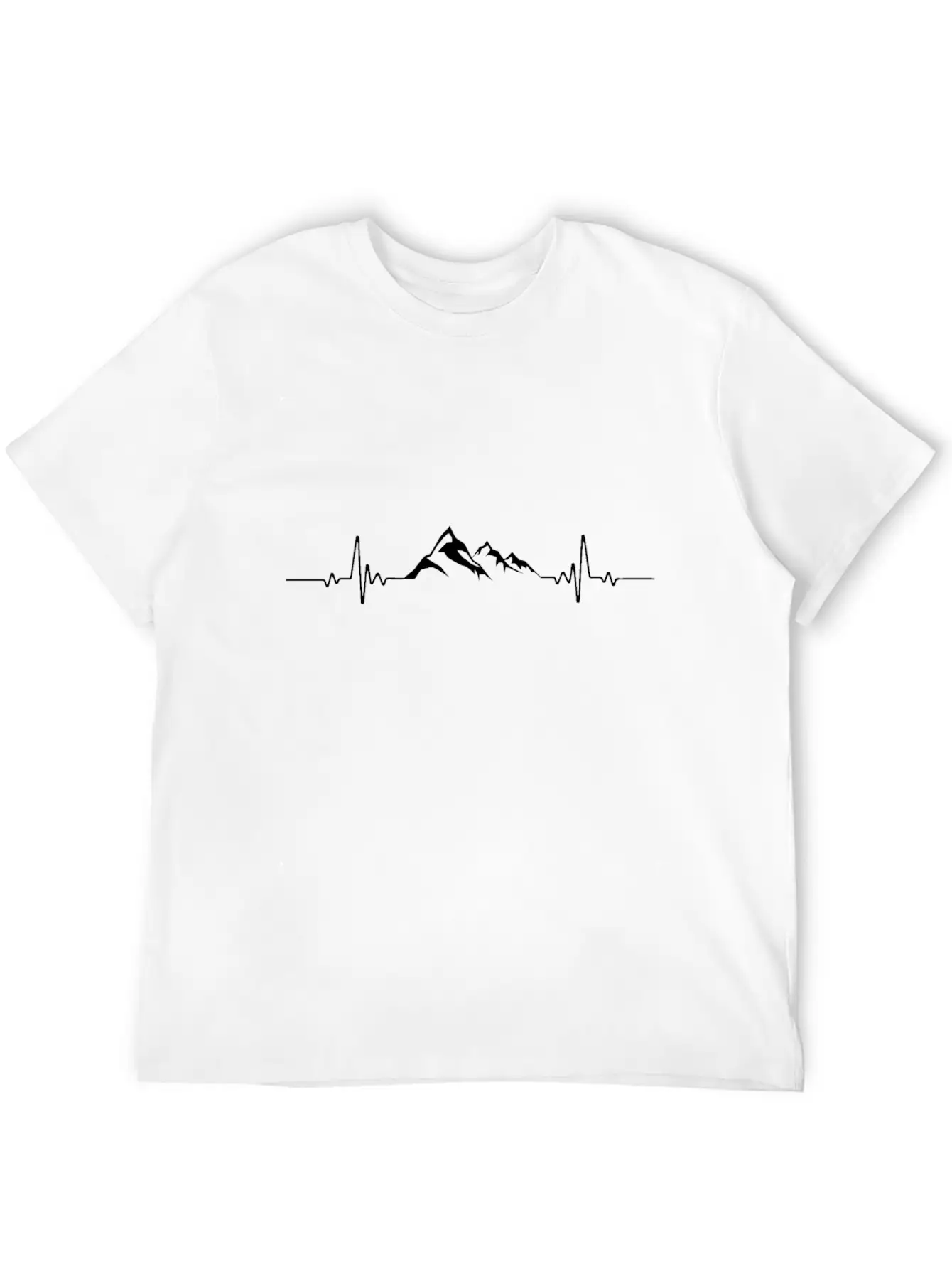 Mountains Heartbeat - Hikers & Mountaineering Classic Cotton Tee – Unisex Comfort For Any Season