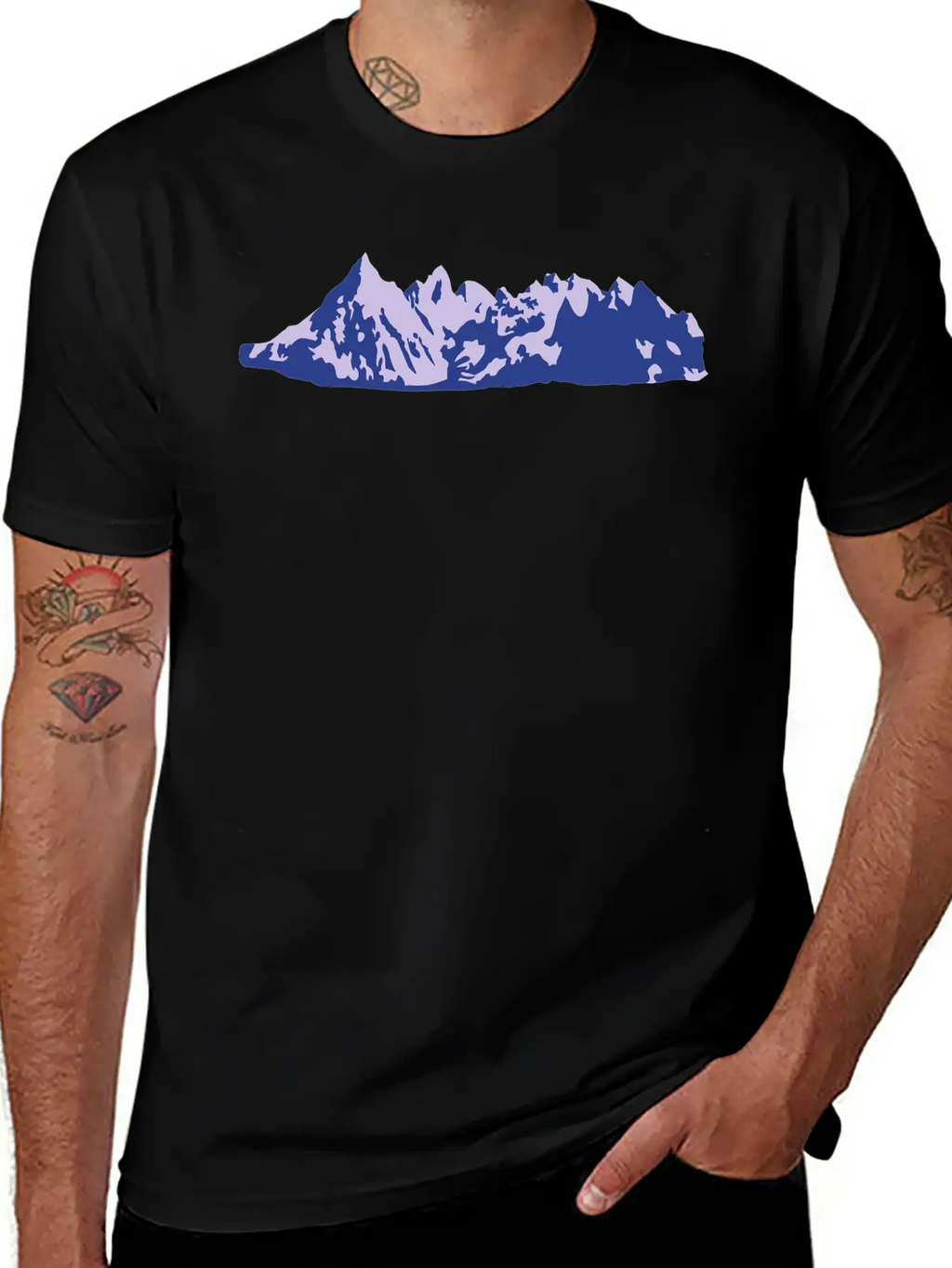 Mountains, Mountain Stylish Everyday T-Shirt – Unisex Basic Cotton Tee