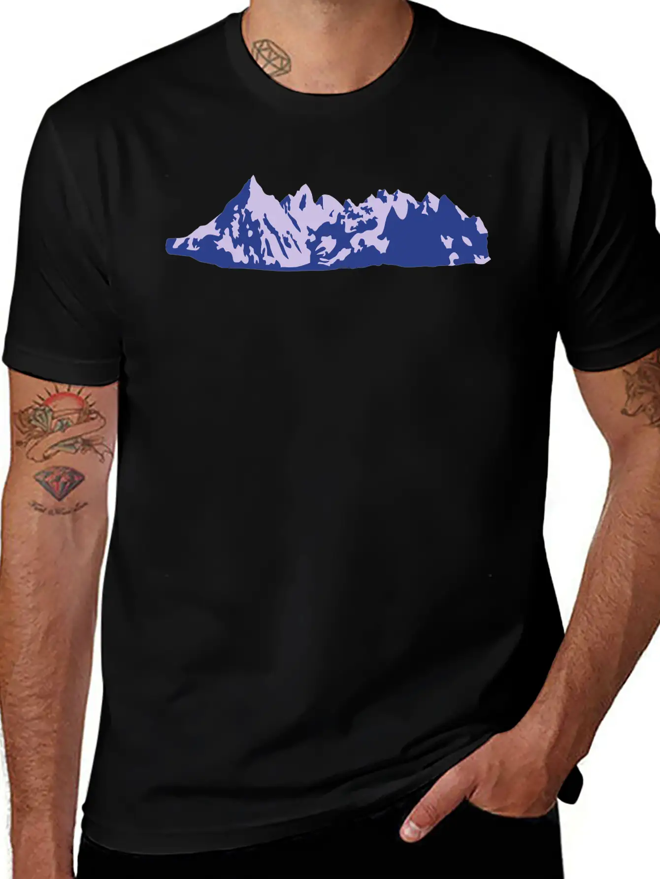 Mountains, Mountain Stylish Everyday T-Shirt – Unisex Basic Cotton Tee