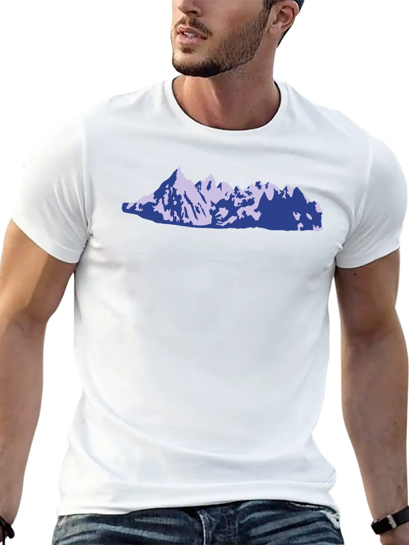 Mountains, Mountain Stylish Everyday T-Shirt – Unisex Basic Cotton Tee
