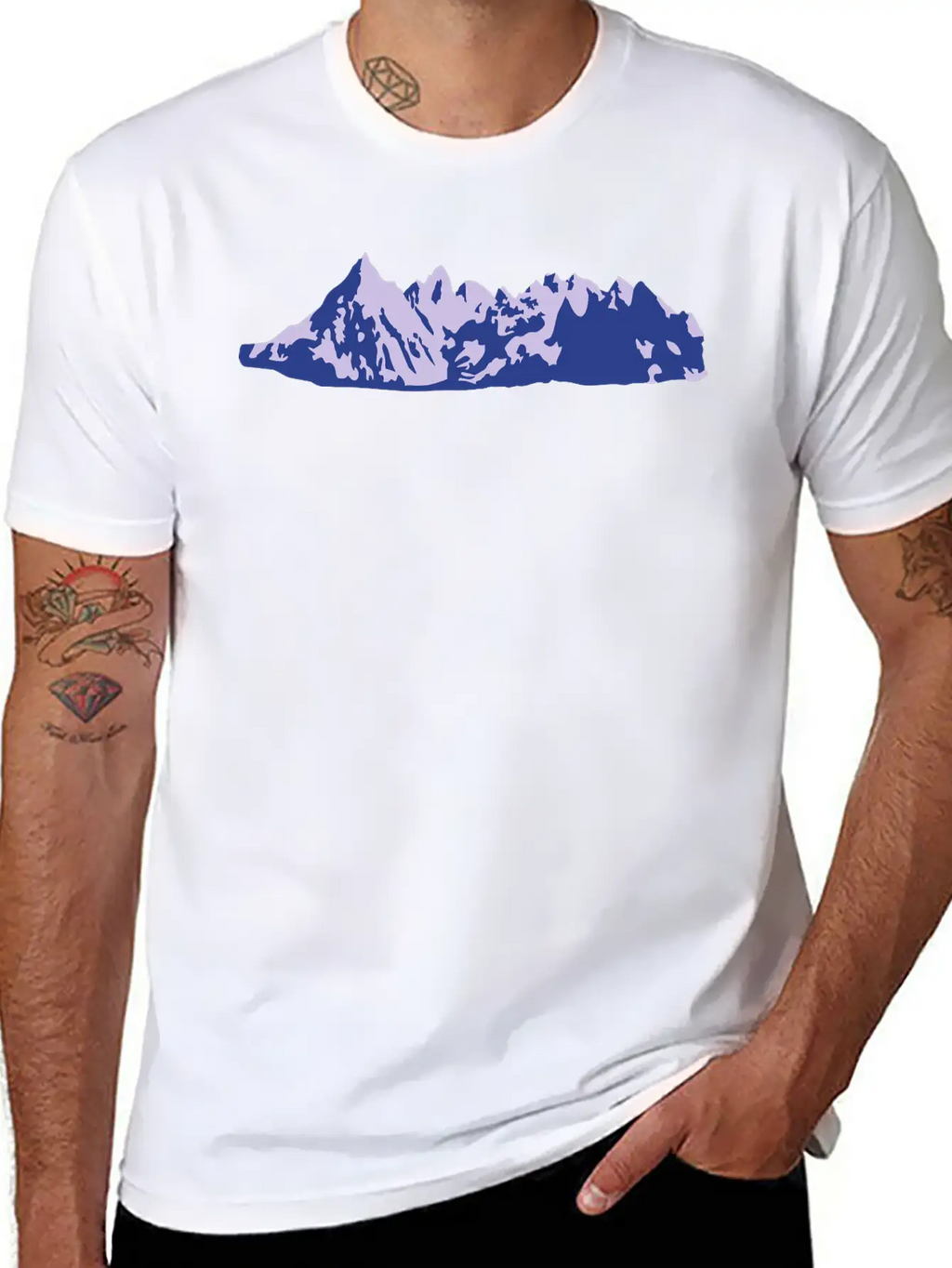 Mountains, Mountain Stylish Everyday T-Shirt – Unisex Basic Cotton Tee