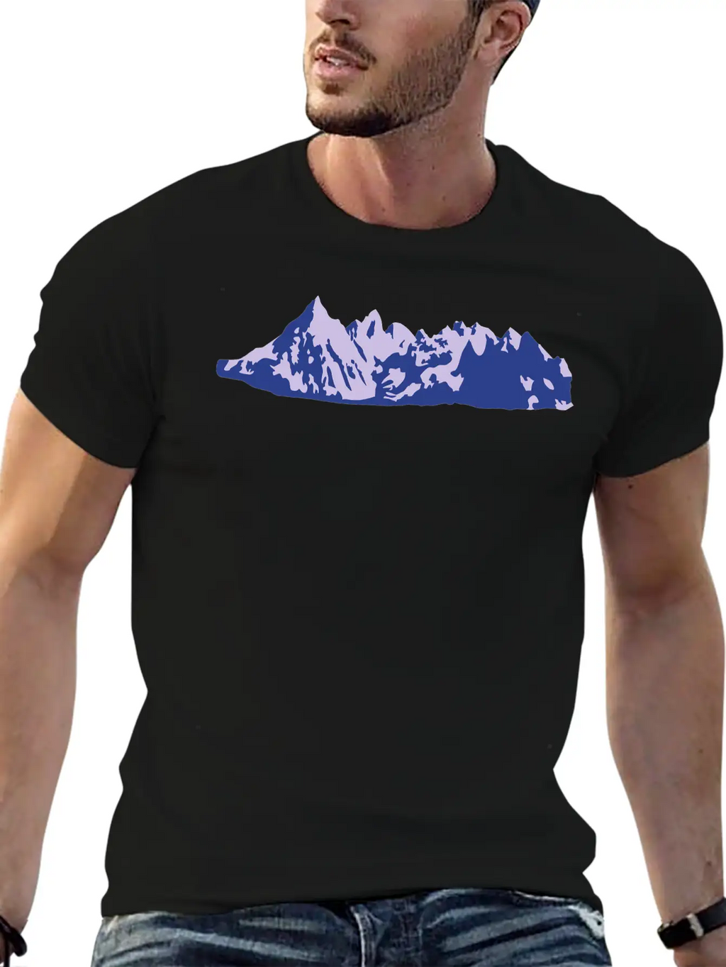 Mountains, Mountain Stylish Everyday T-Shirt – Unisex Basic Cotton Tee