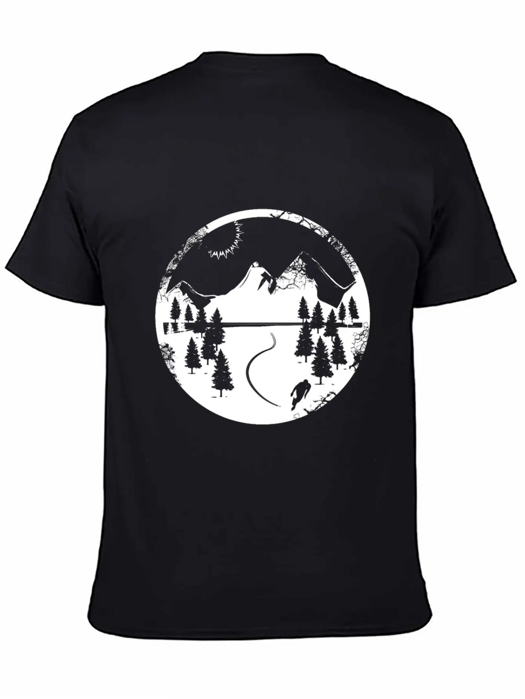 Mountains Shirt - Hiking - Snowy Mountain Breathable Soft Cotton T-Shirt – Timeless Casual Look
