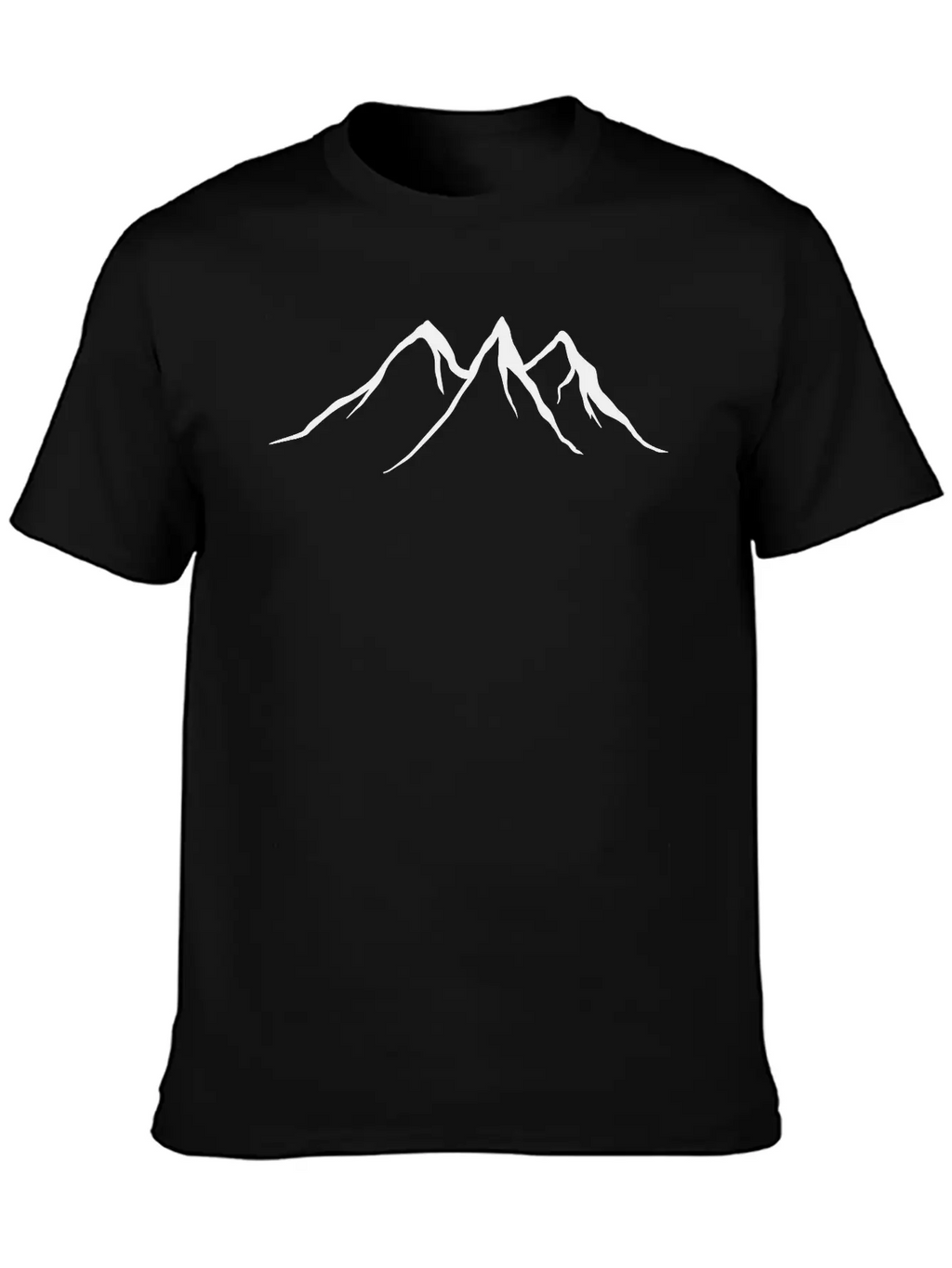 Mountains, Wildlife, Nature, Outdoor, Icons, Gold Unisex Casual T-Shirt – Clean Design For Daily Comfort