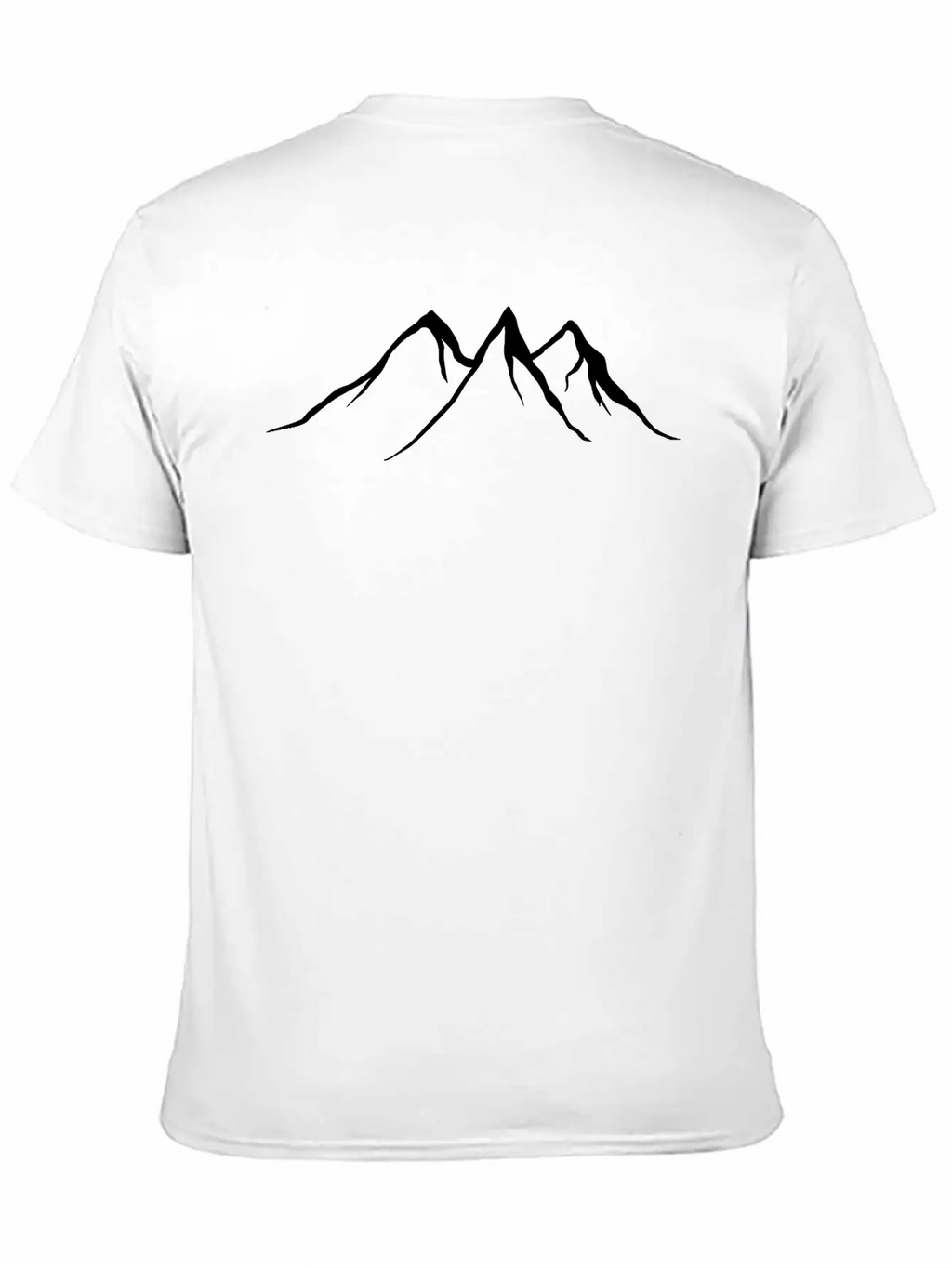 Mountains, Wildlife, Nature, Outdoor, Icons, Gold Unisex Casual T-Shirt – Clean Design For Daily Comfort