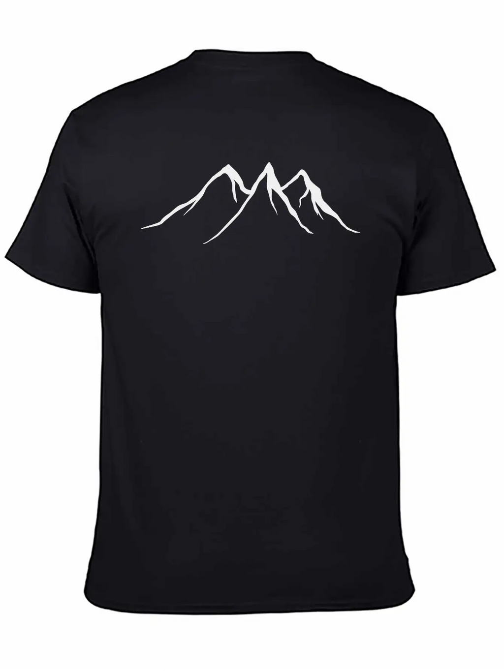 Mountains, Wildlife, Nature, Outdoor, Icons, Gold Unisex Casual T-Shirt – Clean Design For Daily Comfort