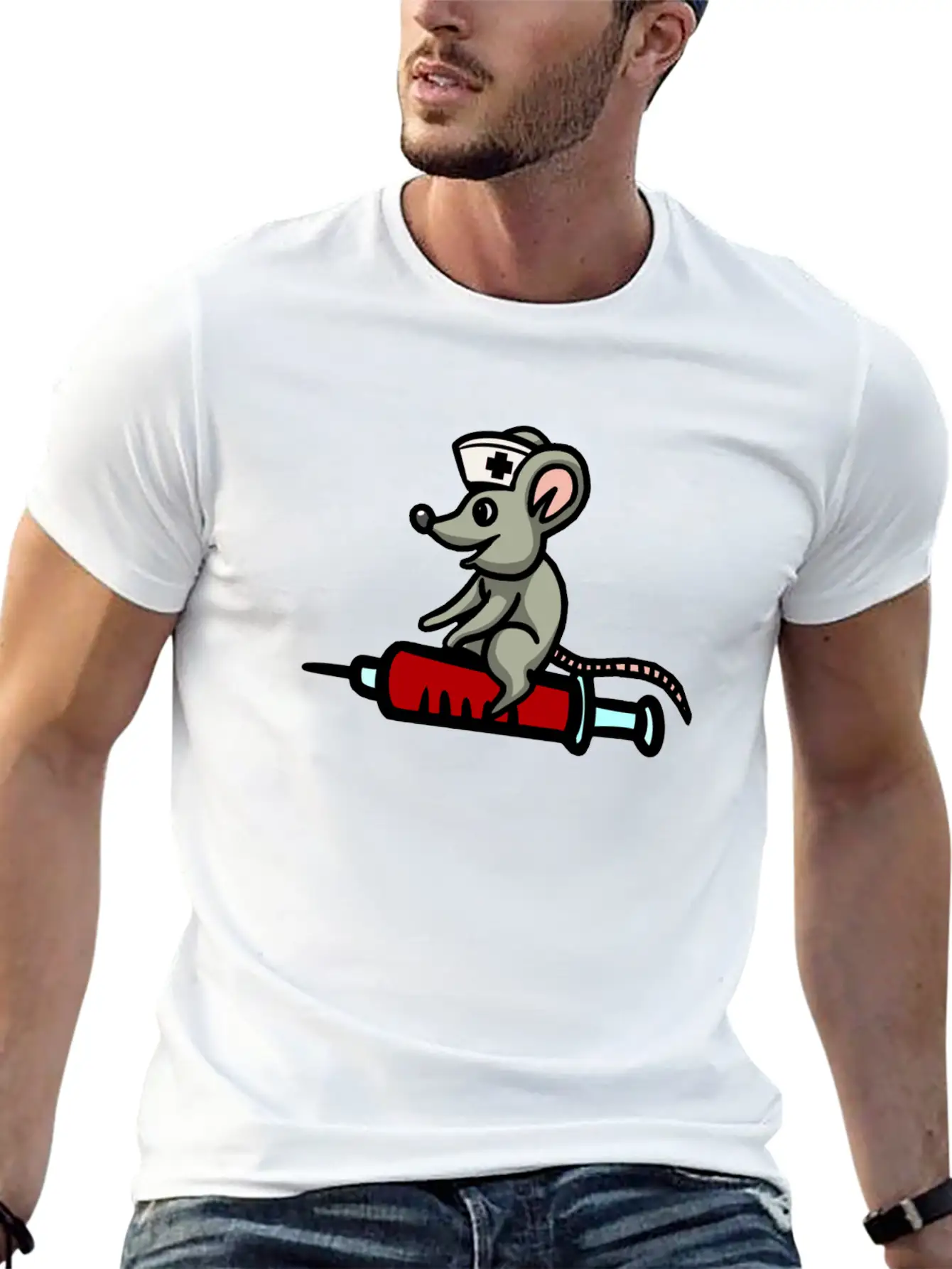 Mouse Fantasy Nurse Syringe Medicine Hospital Classic Cotton Tee – Unisex Comfort For Any Season