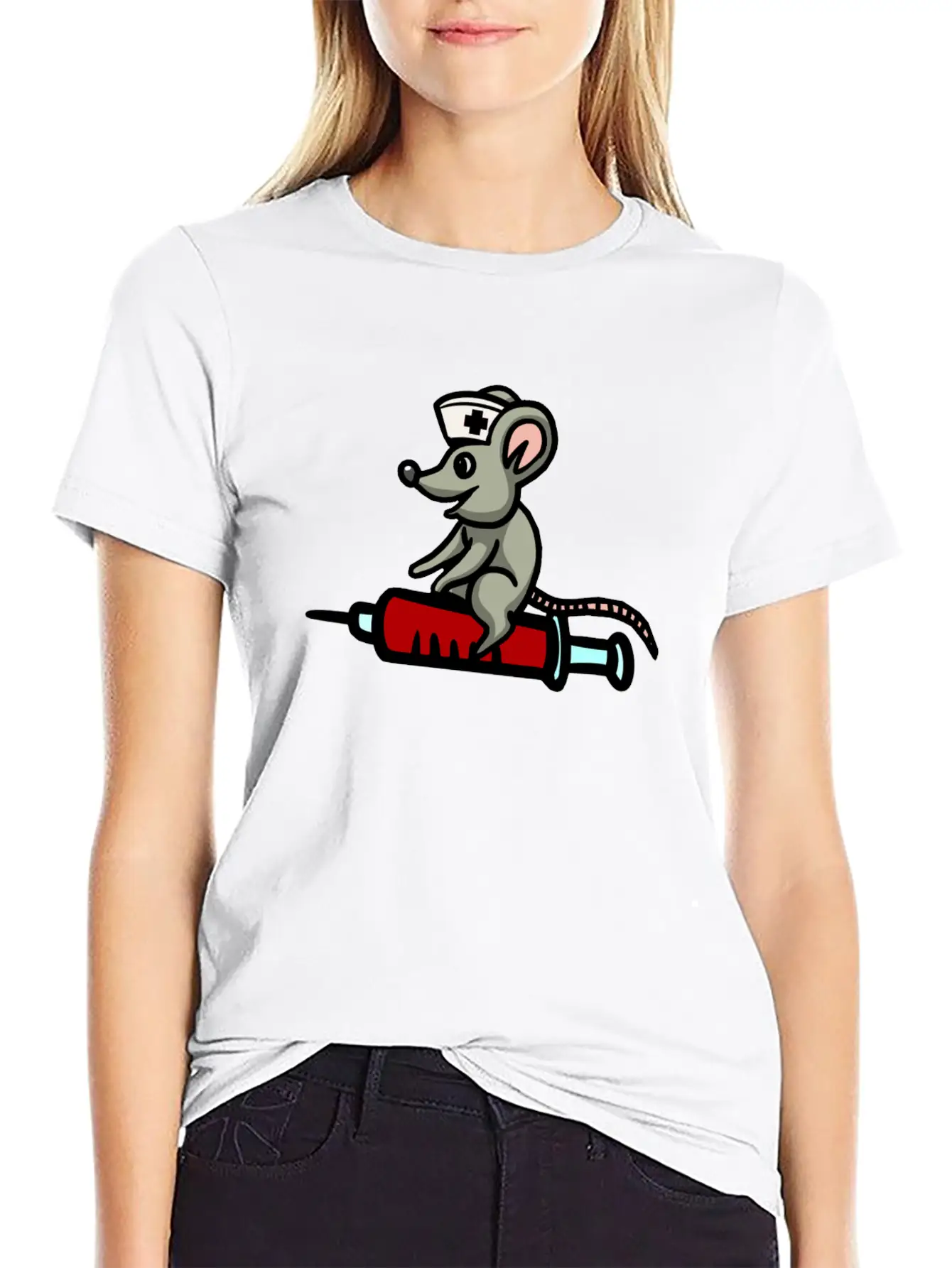 Mouse Fantasy Nurse Syringe Medicine Hospital Classic Cotton Tee – Unisex Comfort For Any Season
