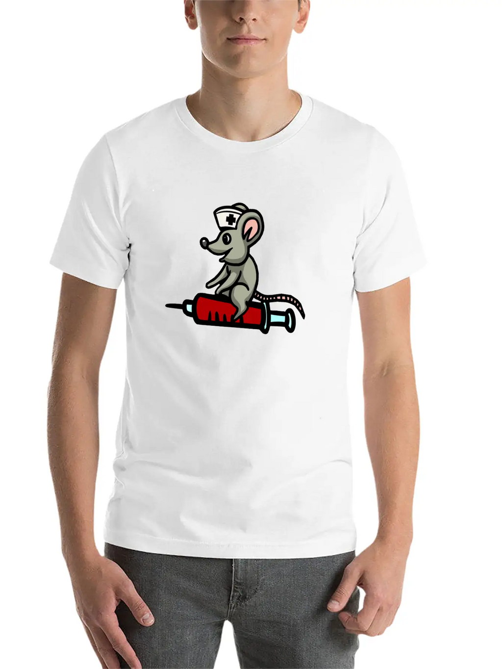 Mouse Fantasy Nurse Syringe Medicine Hospital Classic Cotton Tee – Unisex Comfort For Any Season