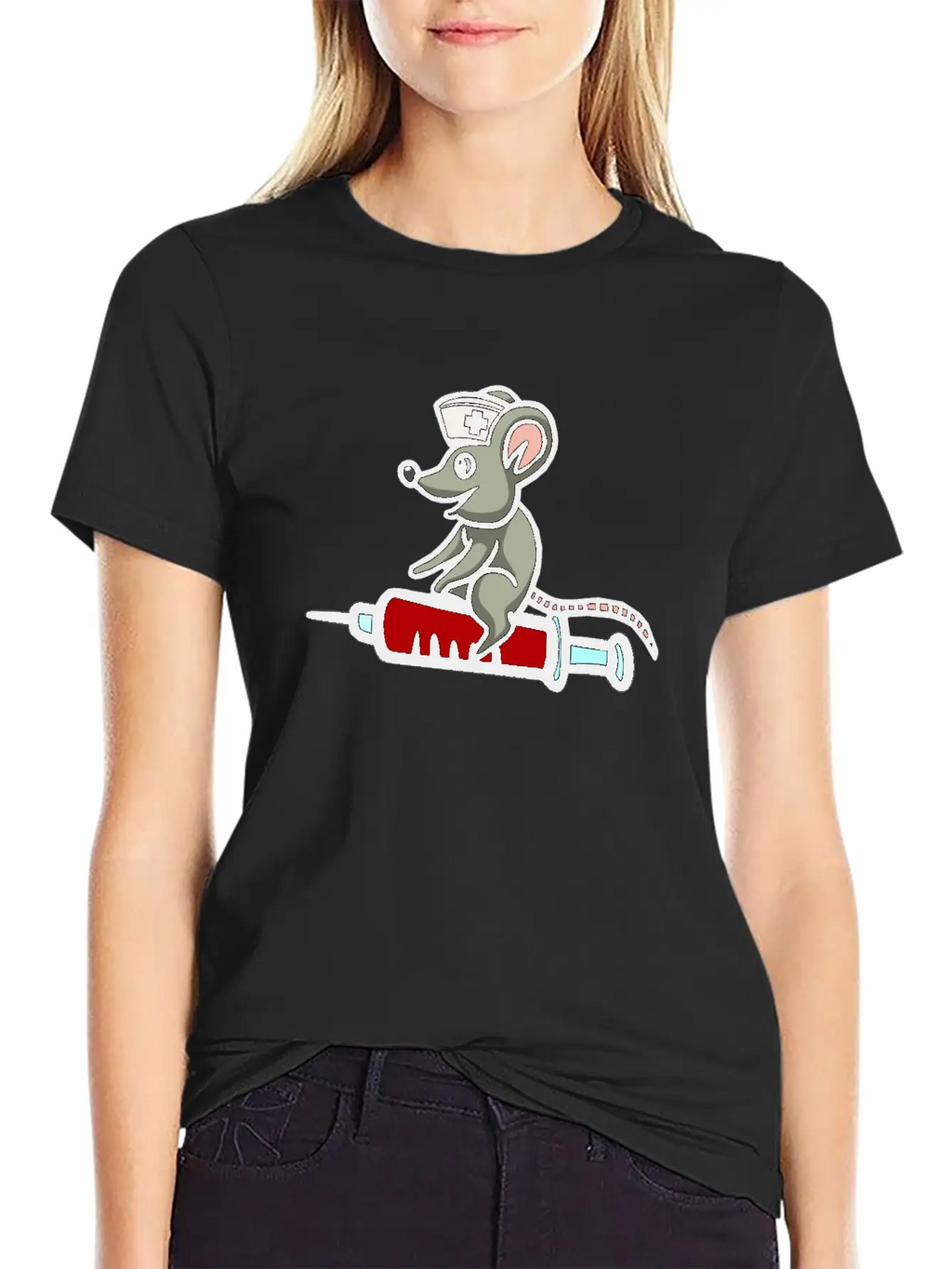 Mouse Fantasy Nurse Syringe Medicine Hospital Classic Cotton Tee – Unisex Comfort For Any Season