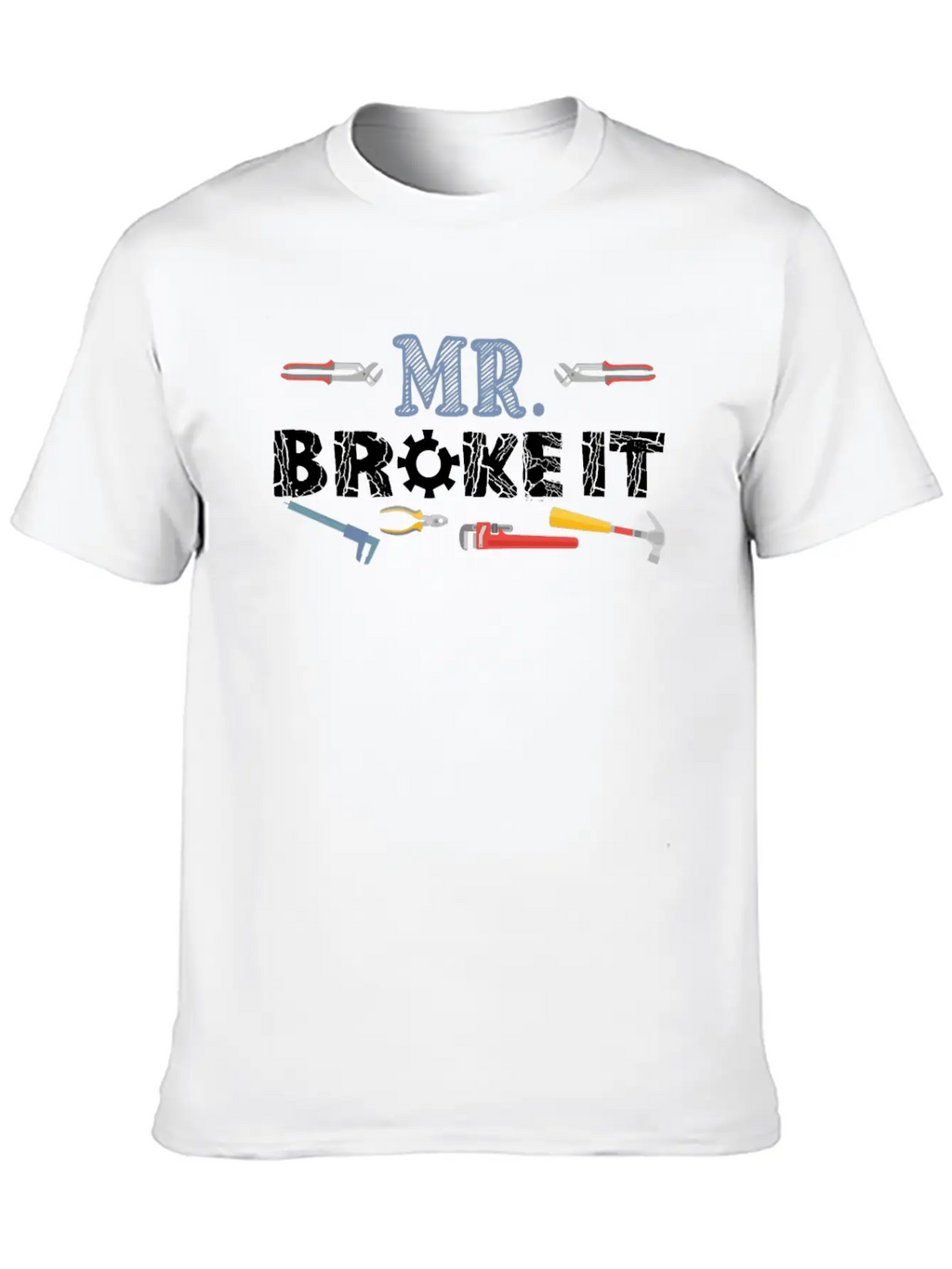 Mr Broke It Kid Mechanic Breathable Soft Cotton T-Shirt – Timeless Casual Look