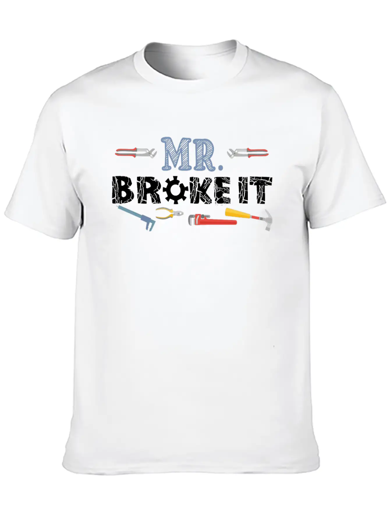 Mr Broke It Kid Mechanic Breathable Soft Cotton T-Shirt – Timeless Casual Look