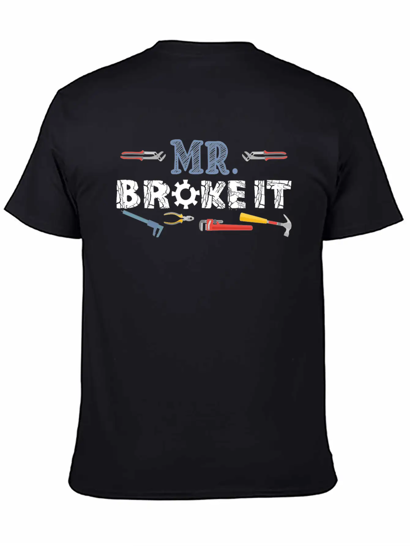 Mr Broke It Kid Mechanic Breathable Soft Cotton T-Shirt – Timeless Casual Look