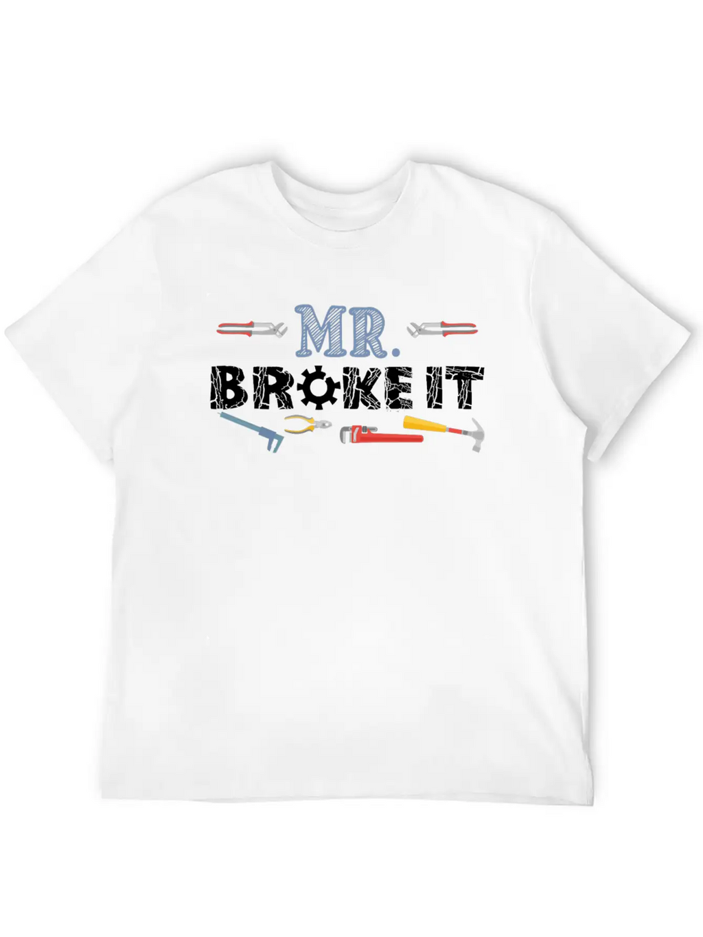 Mr Broke It Kid Mechanic Breathable Soft Cotton T-Shirt – Timeless Casual Look