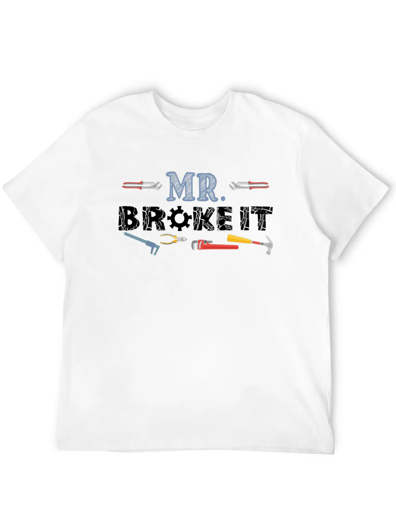 Mr Broke It Kid Mechanic Breathable Soft Cotton T-Shirt – Timeless Casual Look