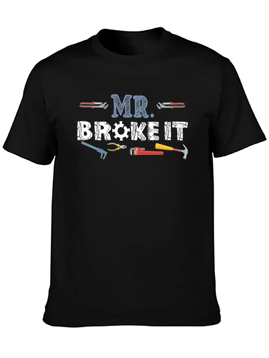 Mr Broke It Kid Mechanic Breathable Soft Cotton T-Shirt – Timeless Casual Look