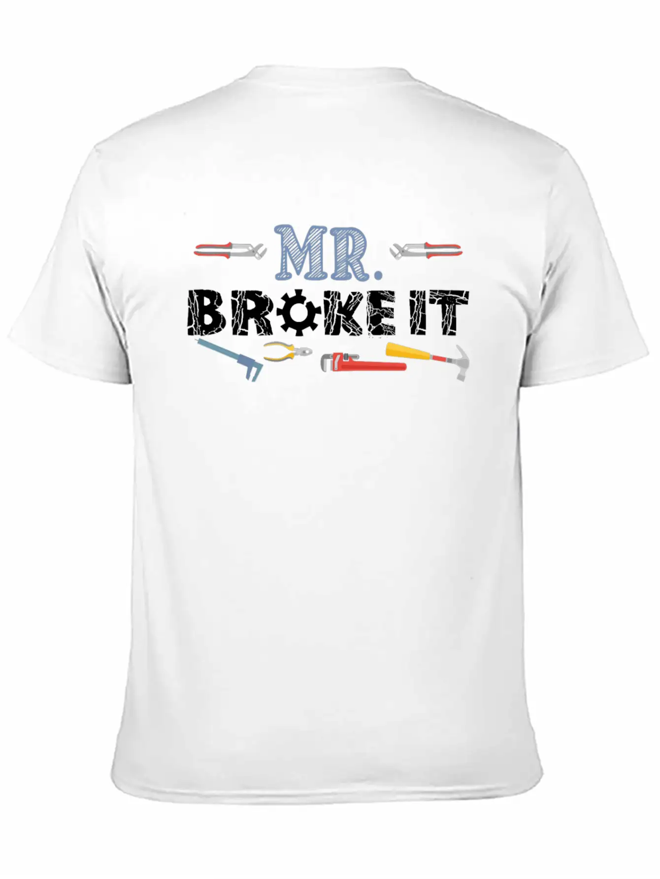 Mr Broke It Kid Mechanic Breathable Soft Cotton T-Shirt – Timeless Casual Look