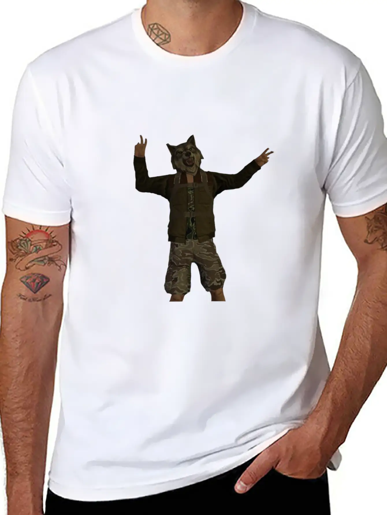 Mr Wolf Stylish Everyday T-Shirt – Unisex Basic Cotton Tee