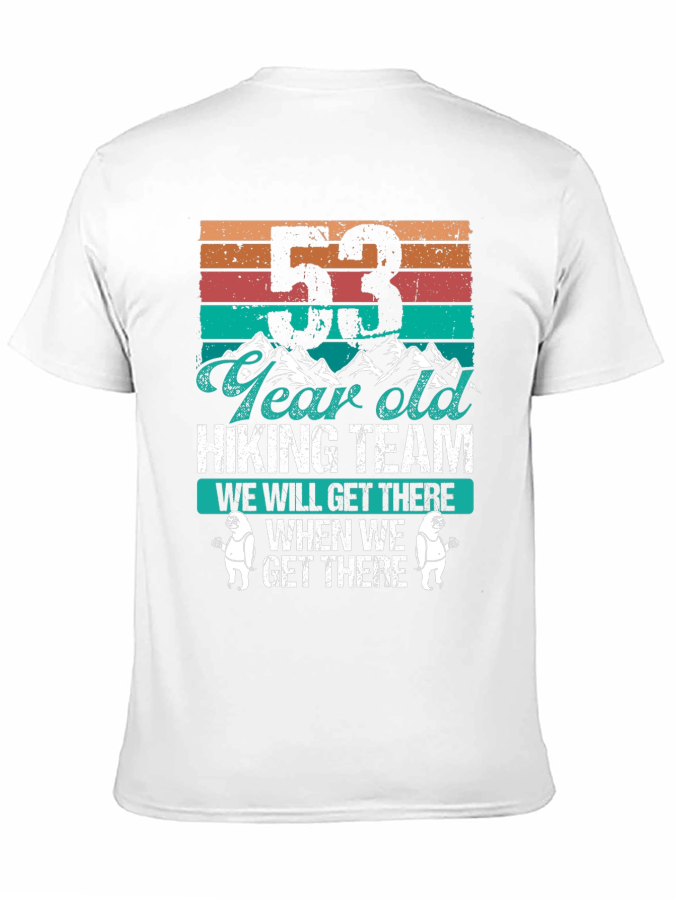 53 Year Old Hiking Team Graphic T-Shirt