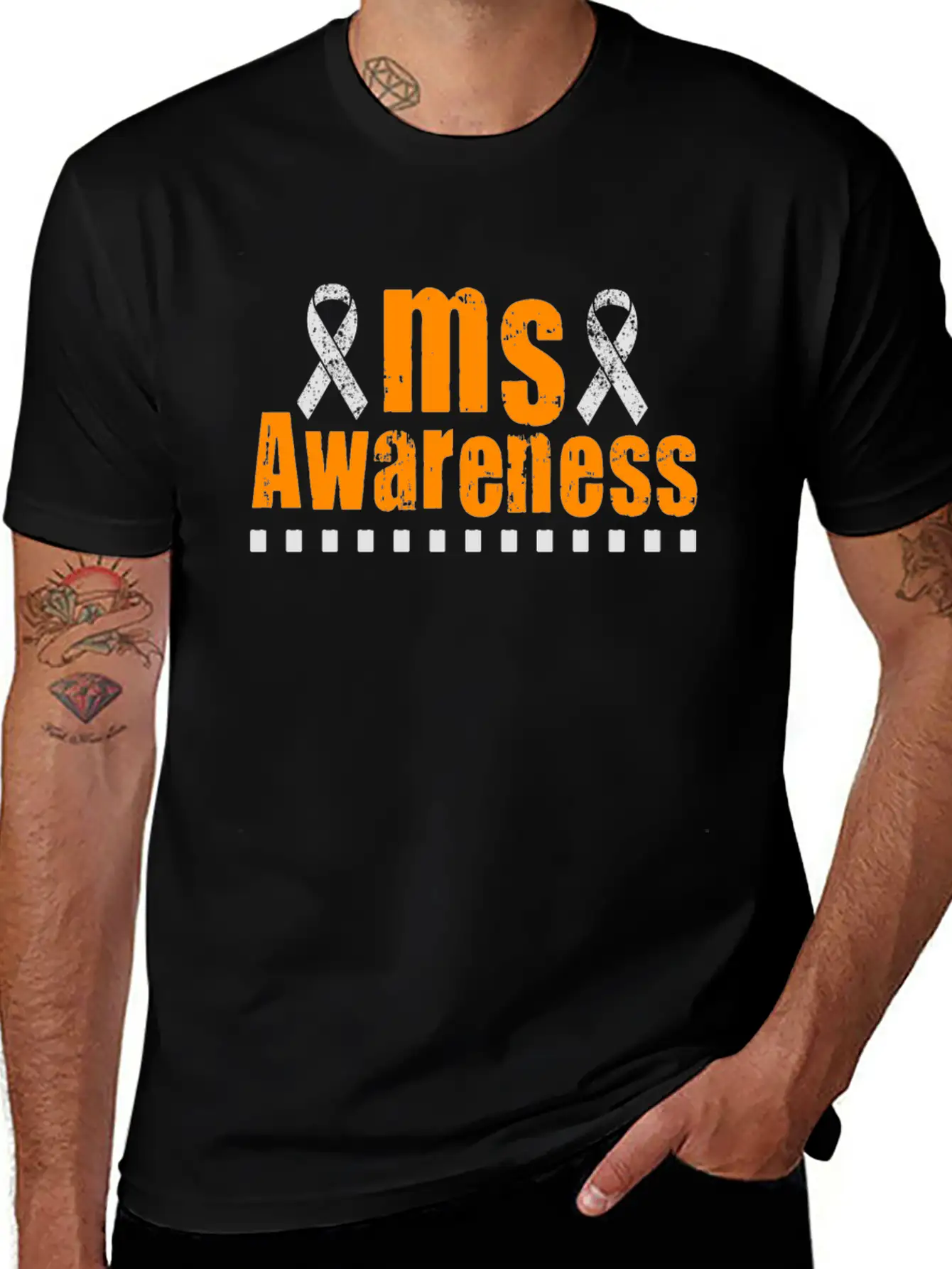 MS Awareness Breathable Graphic T-Shirt – Perfect For Casual Days