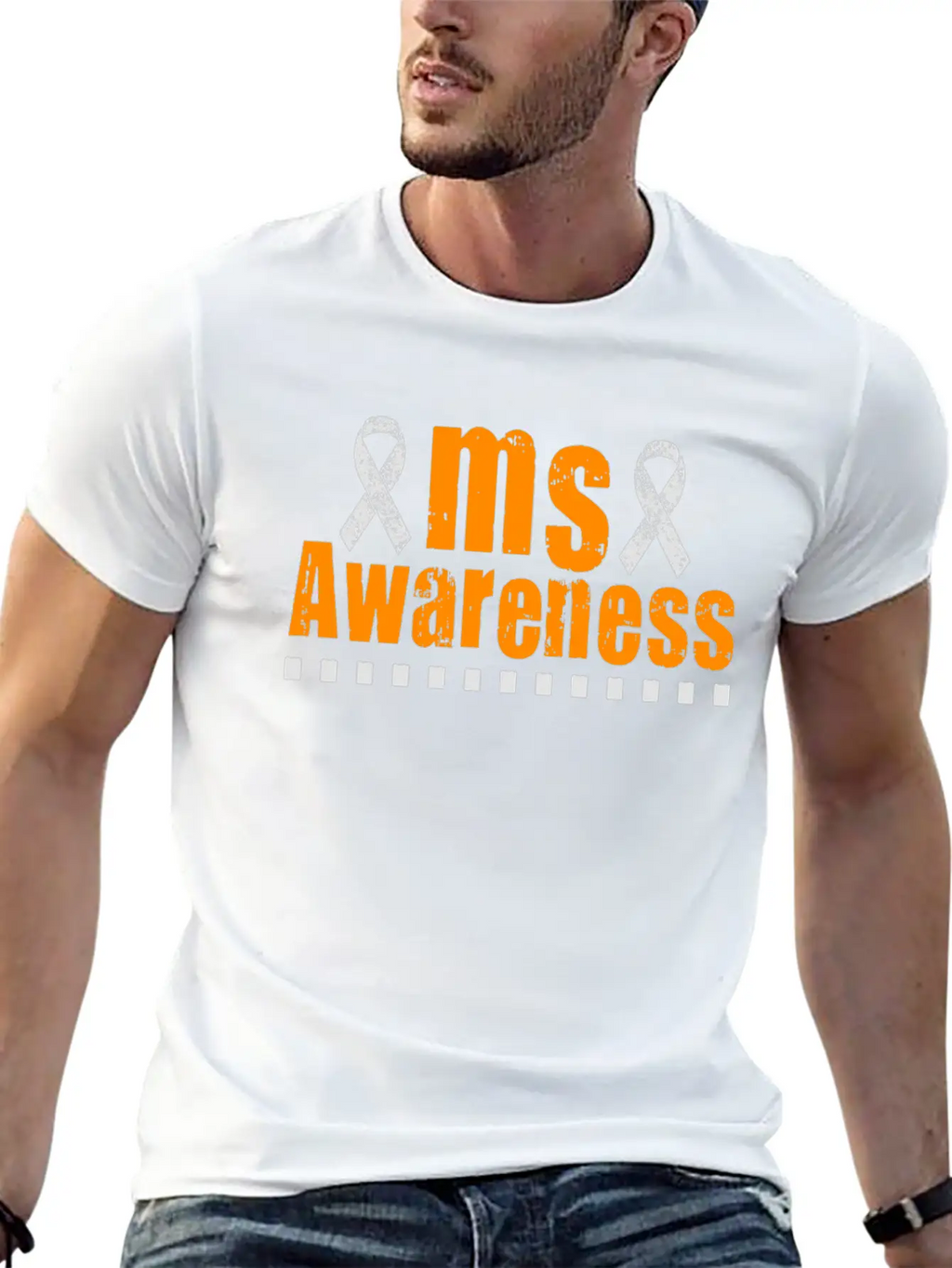 MS Awareness Breathable Graphic T-Shirt – Perfect For Casual Days