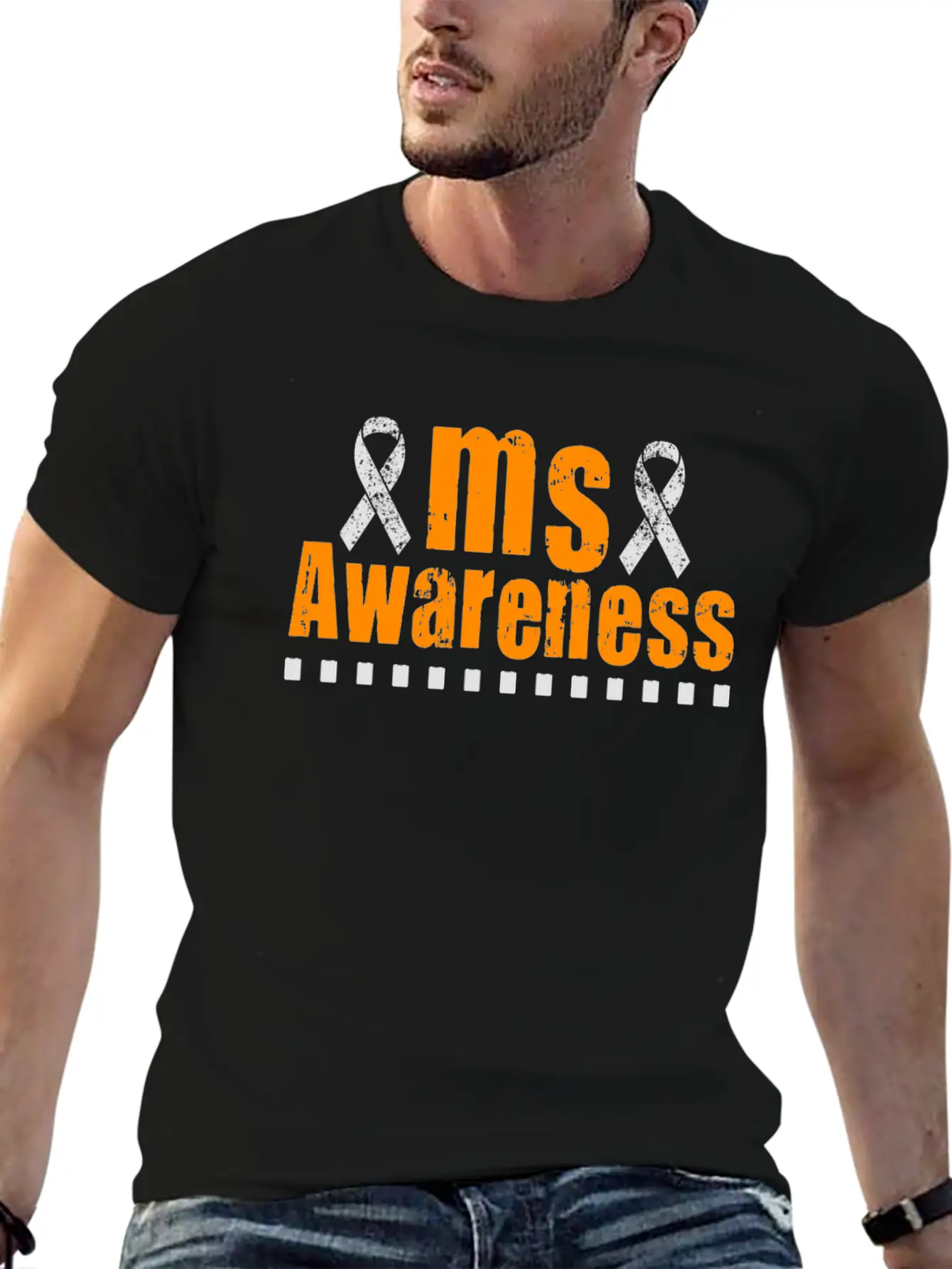 MS Awareness Breathable Graphic T-Shirt – Perfect For Casual Days
