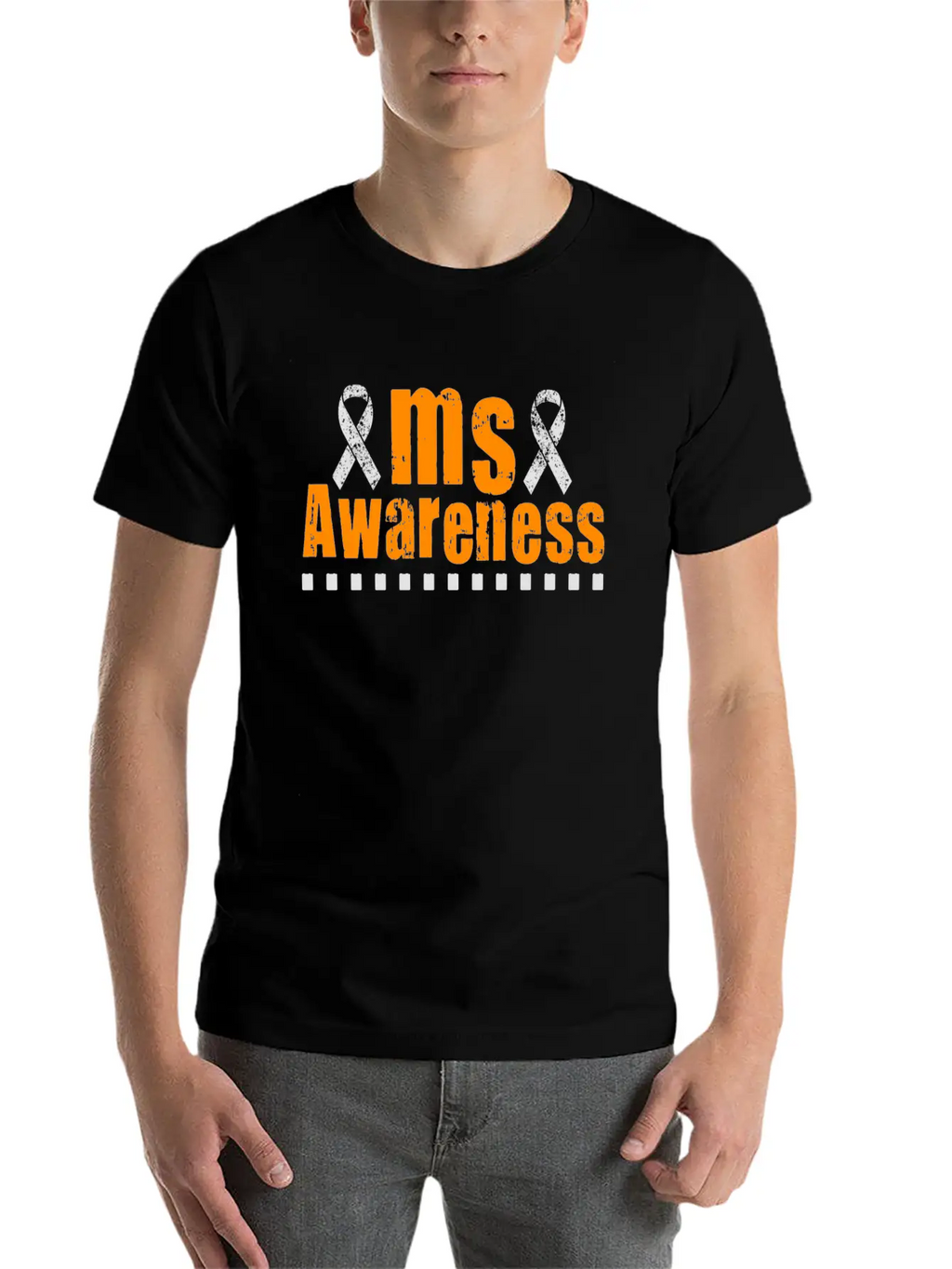 MS Awareness Breathable Graphic T-Shirt – Perfect For Casual Days