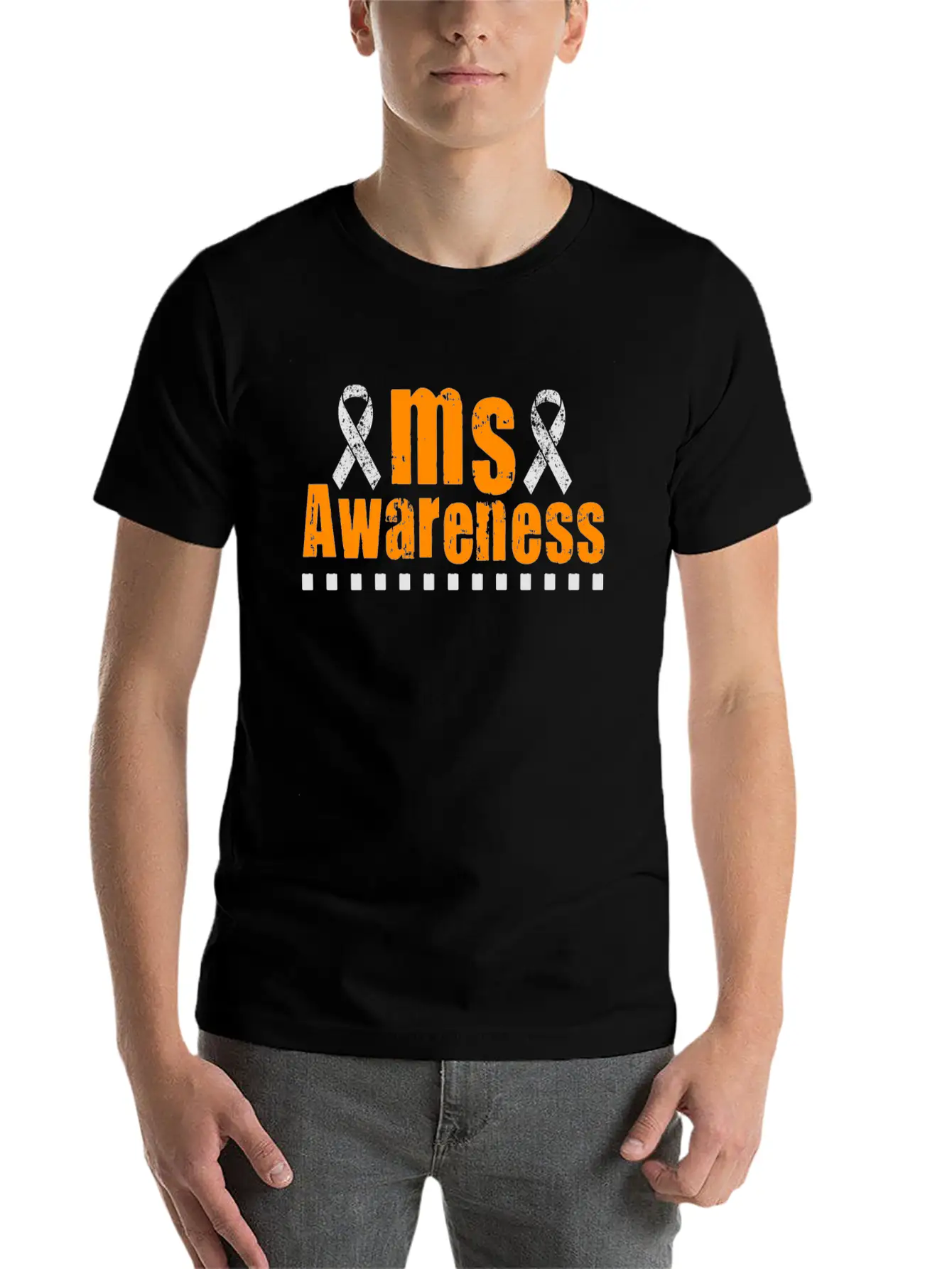 MS Awareness Breathable Graphic T-Shirt – Perfect For Casual Days