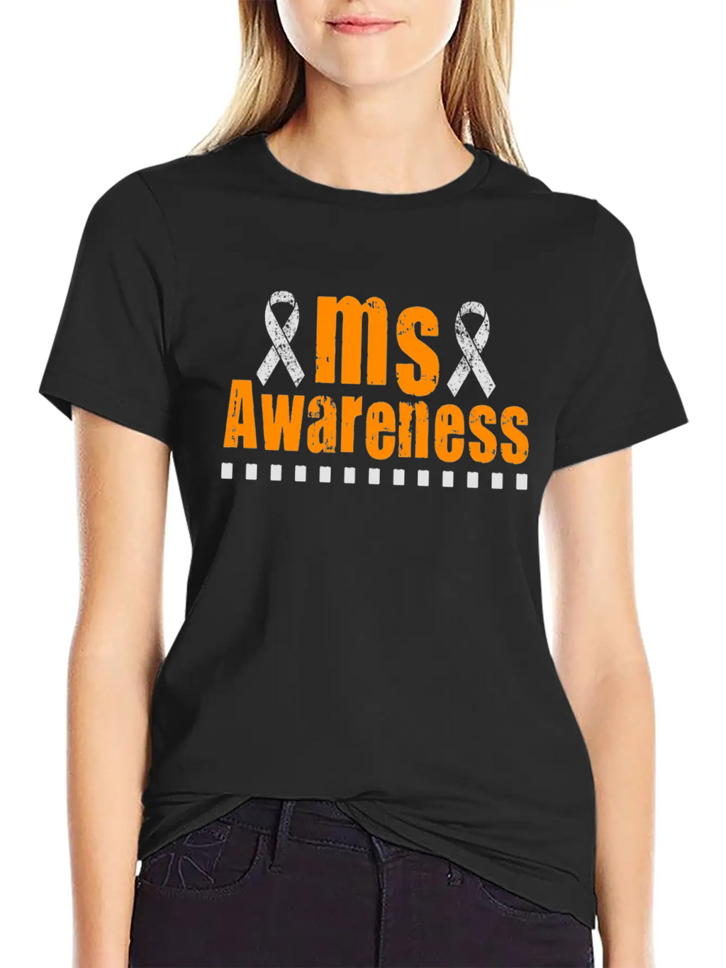 MS Awareness Breathable Graphic T-Shirt – Perfect For Casual Days