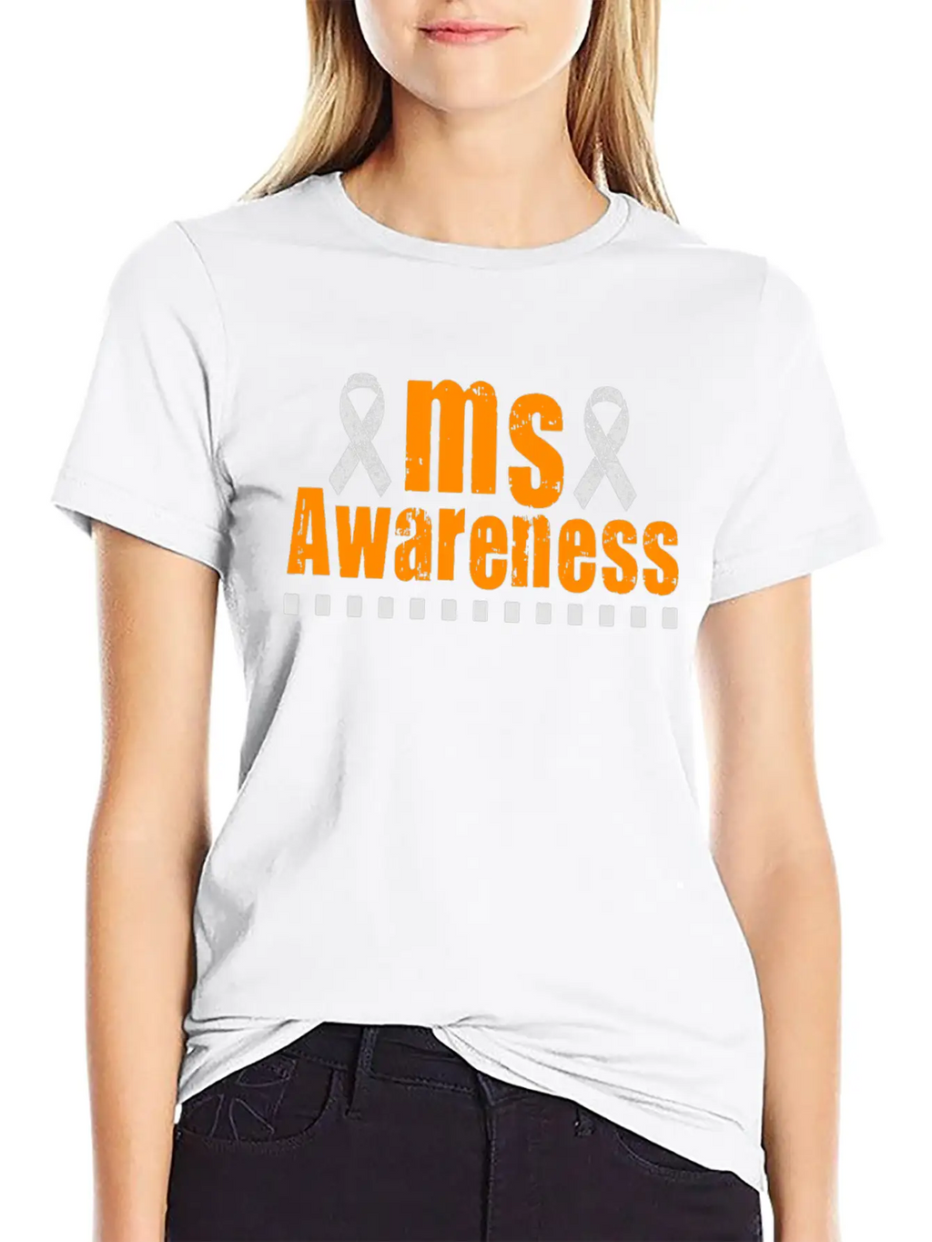 MS Awareness Breathable Graphic T-Shirt – Perfect For Casual Days