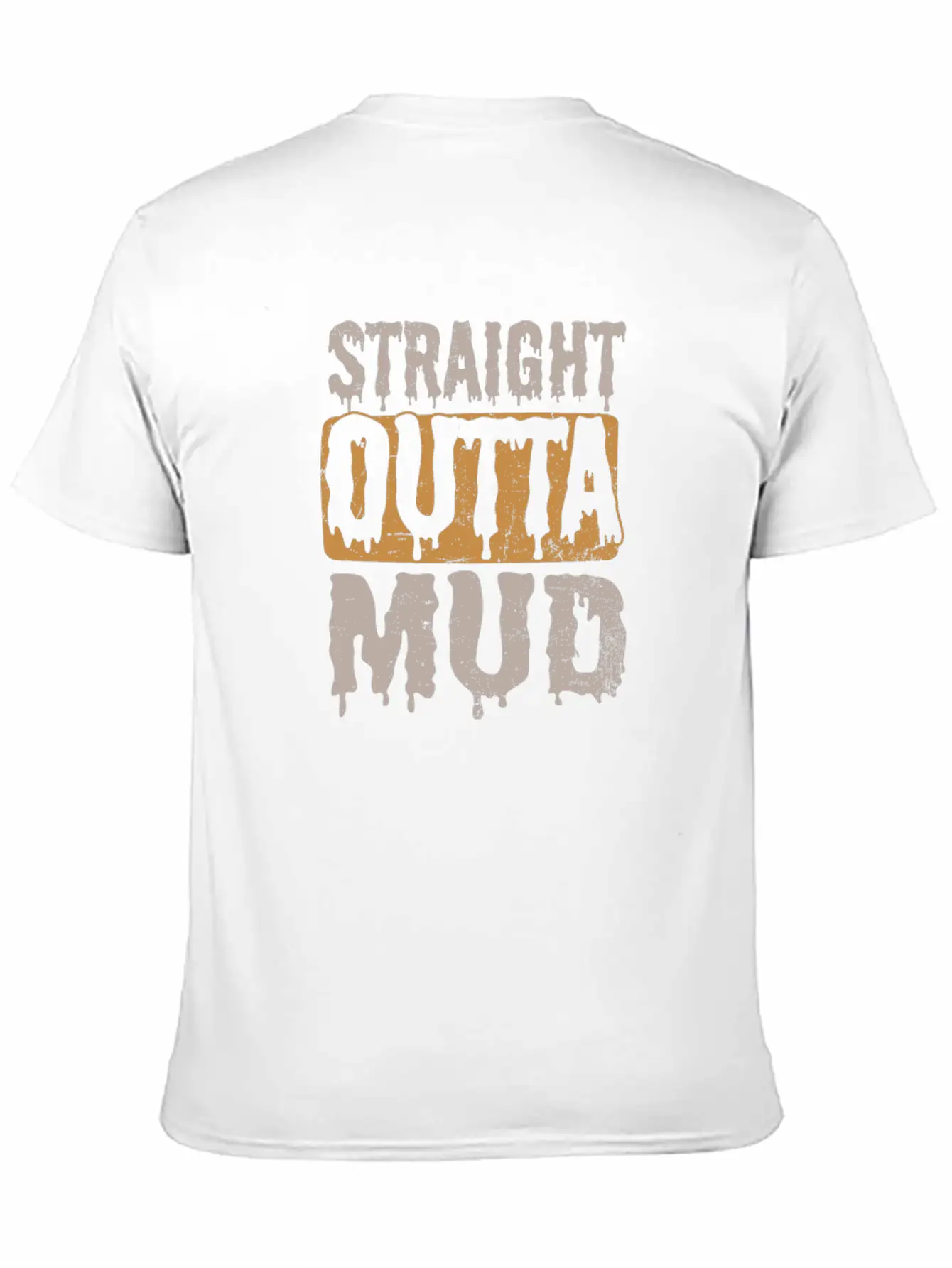 Mud Run Straight Outta Mud Gift Timeless Short Sleeve Tee – Comfy And Minimalist Design