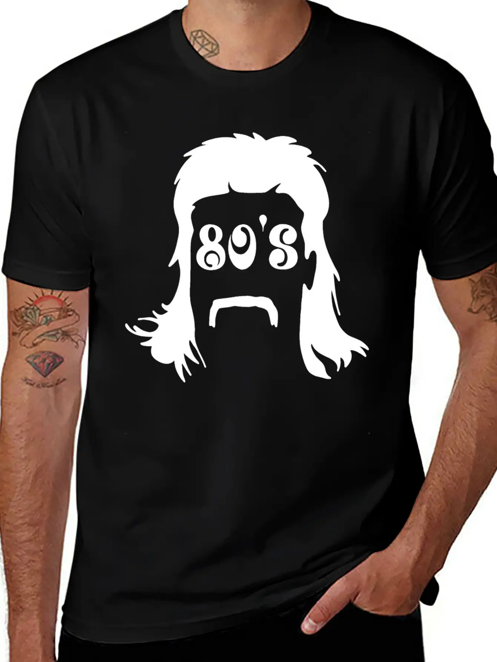 Mullet & 80's Writing Classic Cotton Tee – Unisex Comfort For Any Season