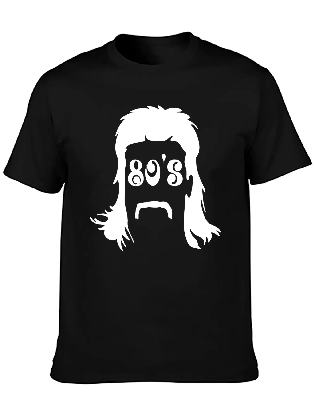 Mullet & 80's Writing Classic Cotton Tee – Unisex Comfort For Any Season