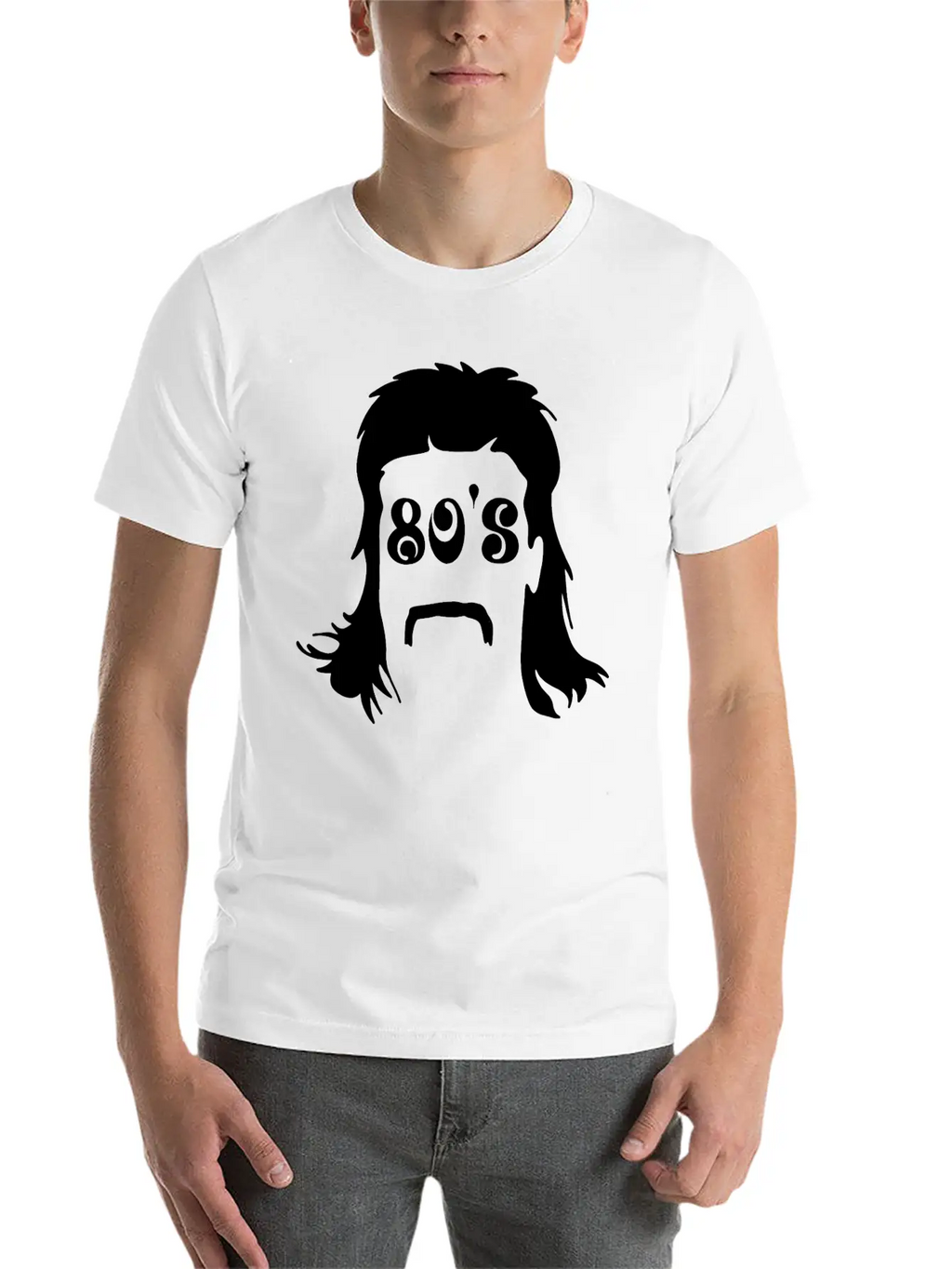 Mullet & 80's Writing Classic Cotton Tee – Unisex Comfort For Any Season